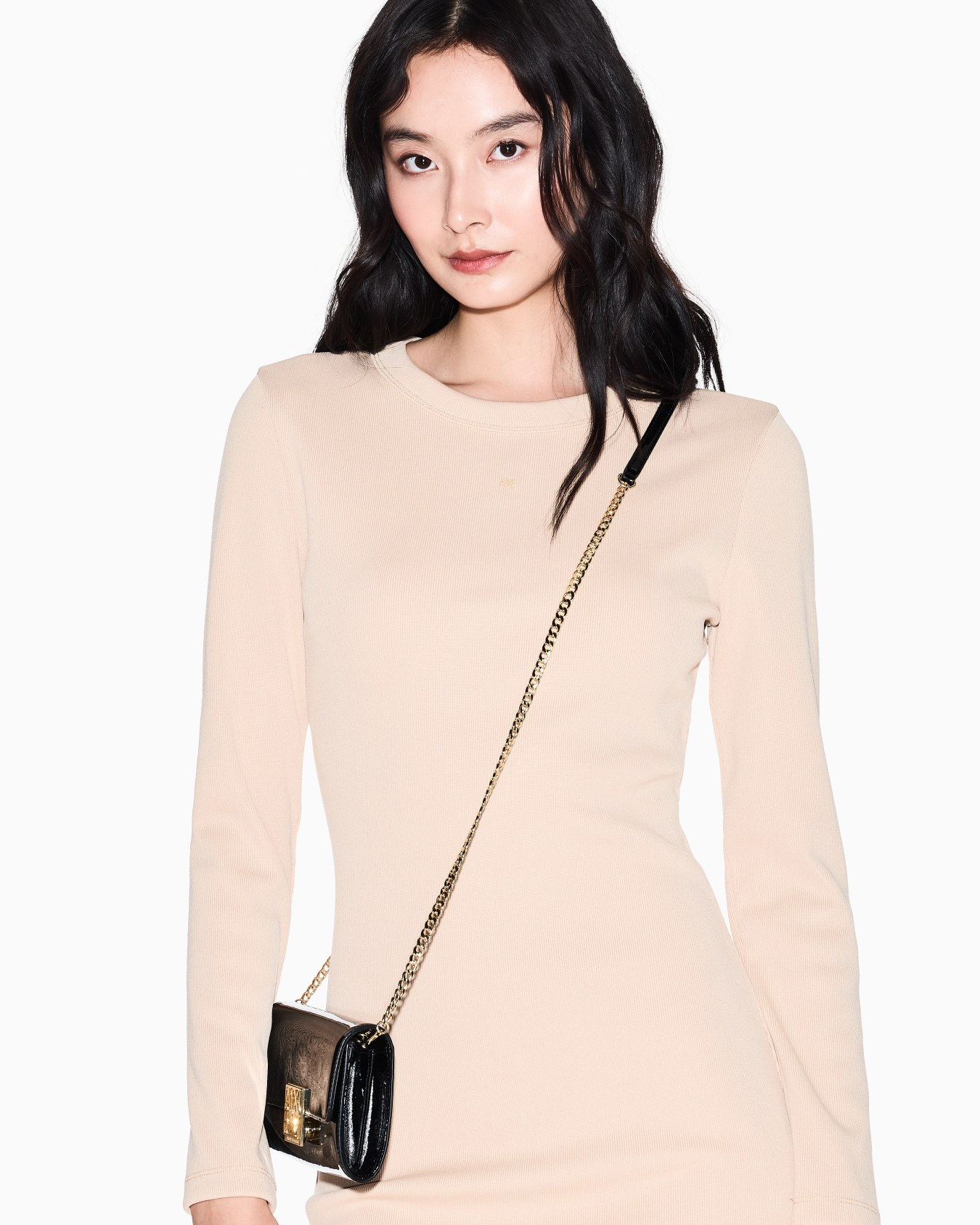 AXメタリックロゴ ヘビーリブジャージードレス スライドする 3