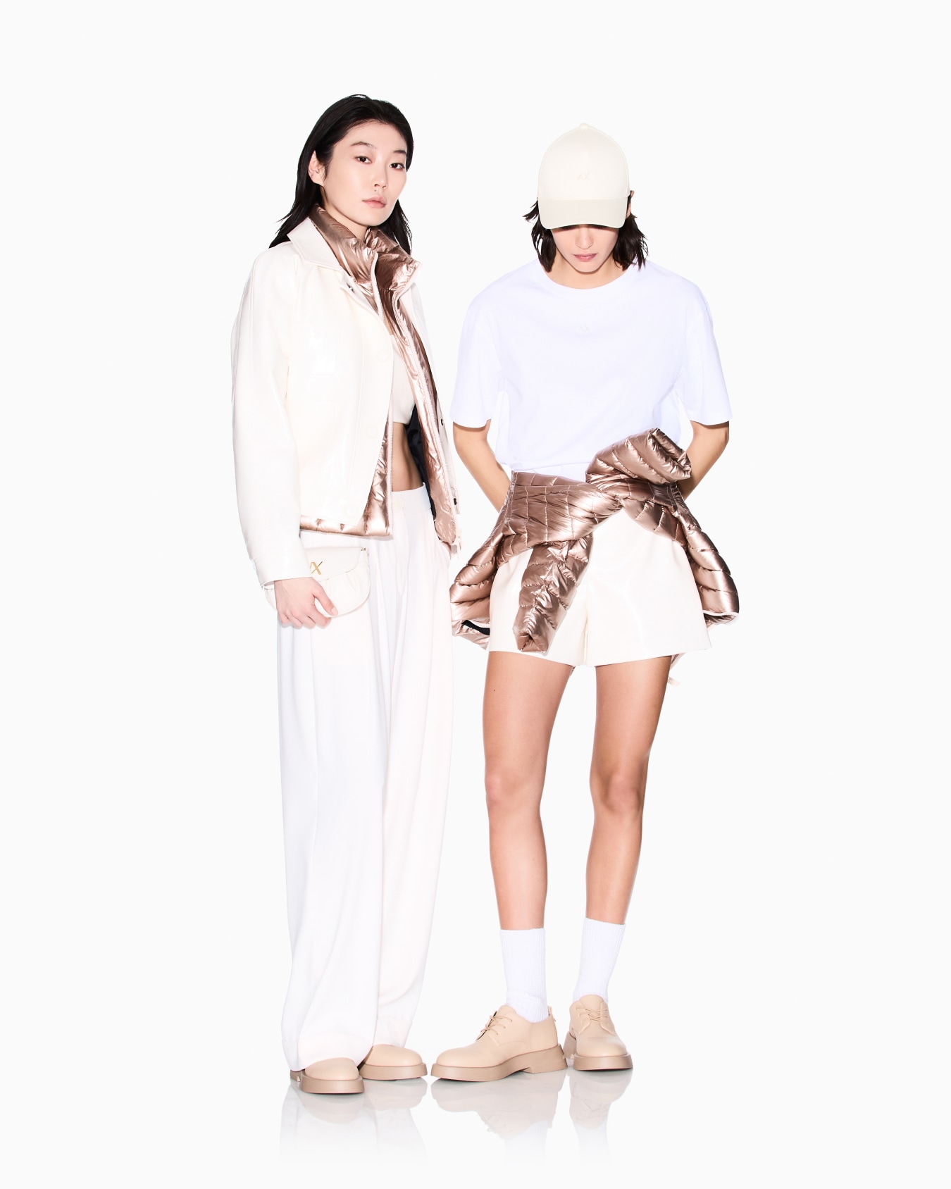 Cropped Cotton T-shirt Slide 1