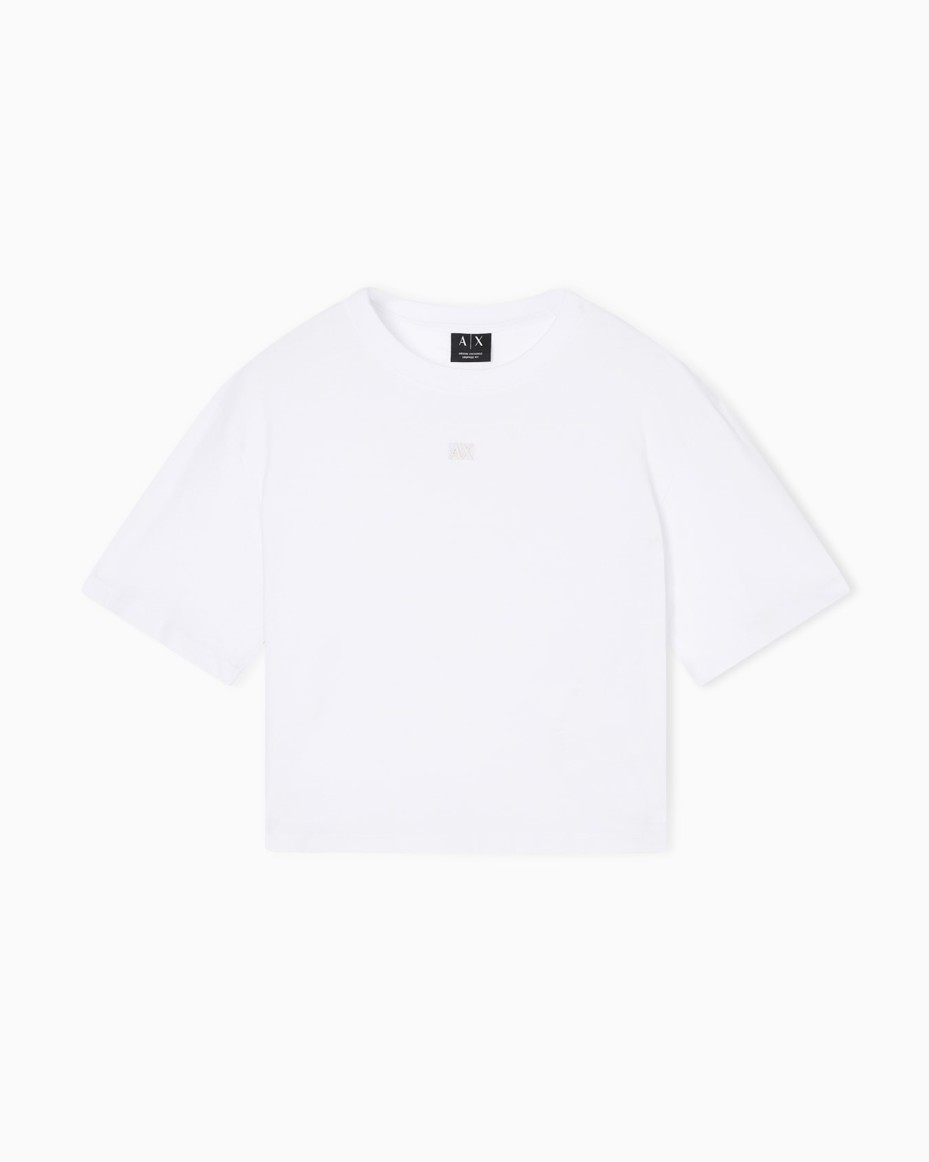 Cropped Cotton T-shirt Slide 0