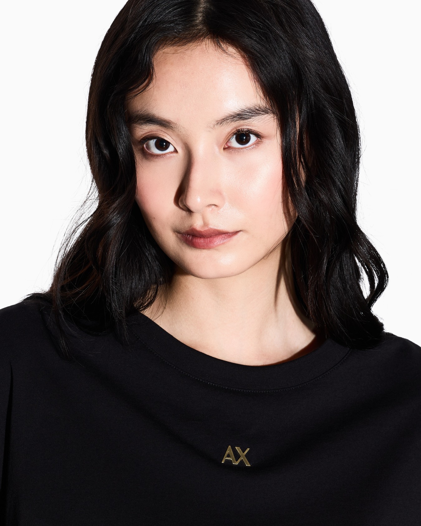 Cropped Cotton T-shirt Slide 4