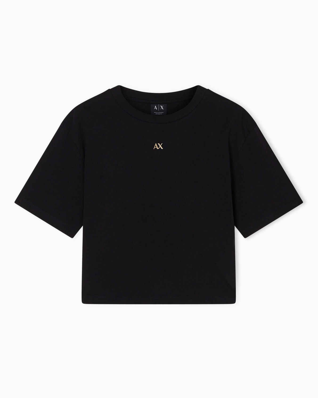 Cropped Cotton T-shirt Slide 0