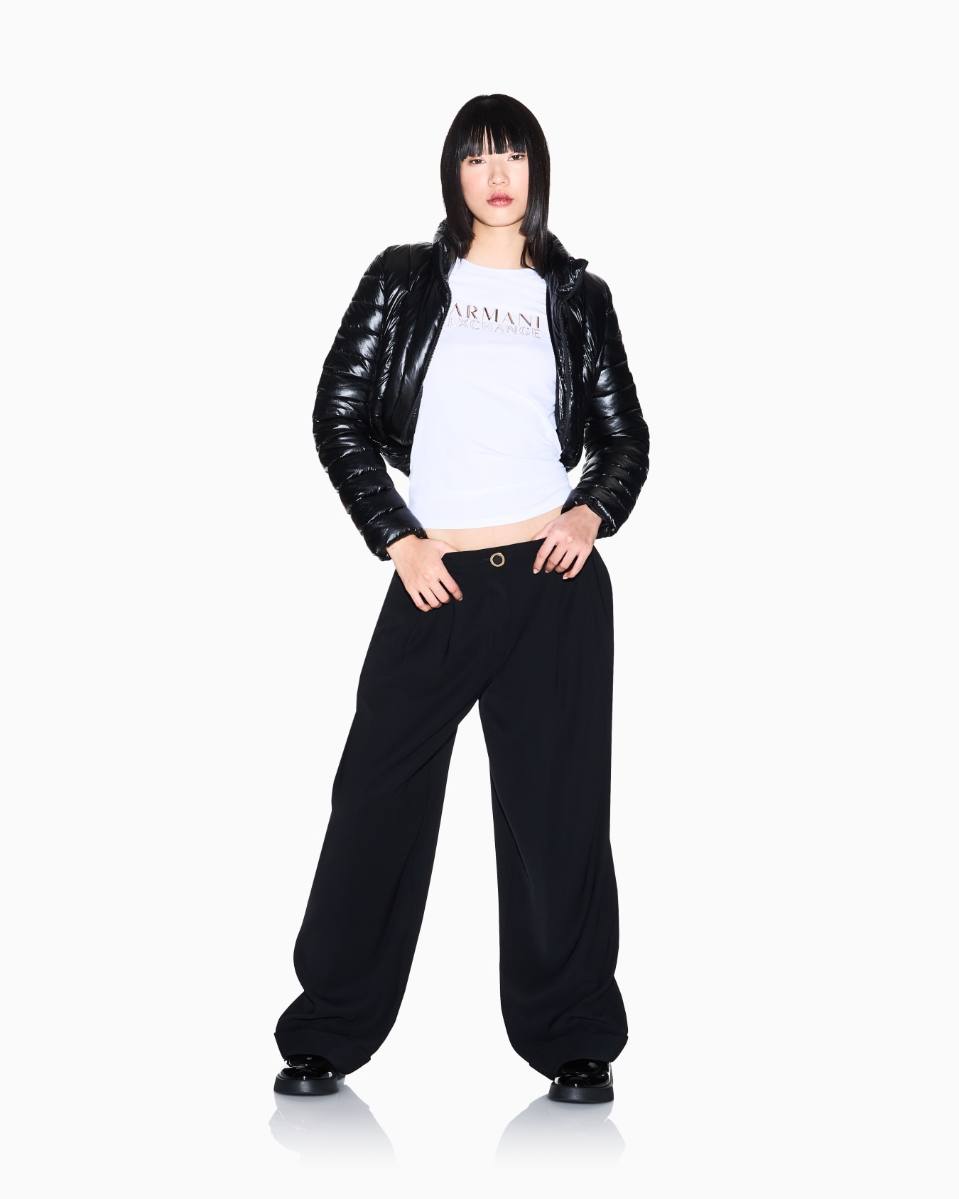 Slim fit Cotton T-shirt Slide 1