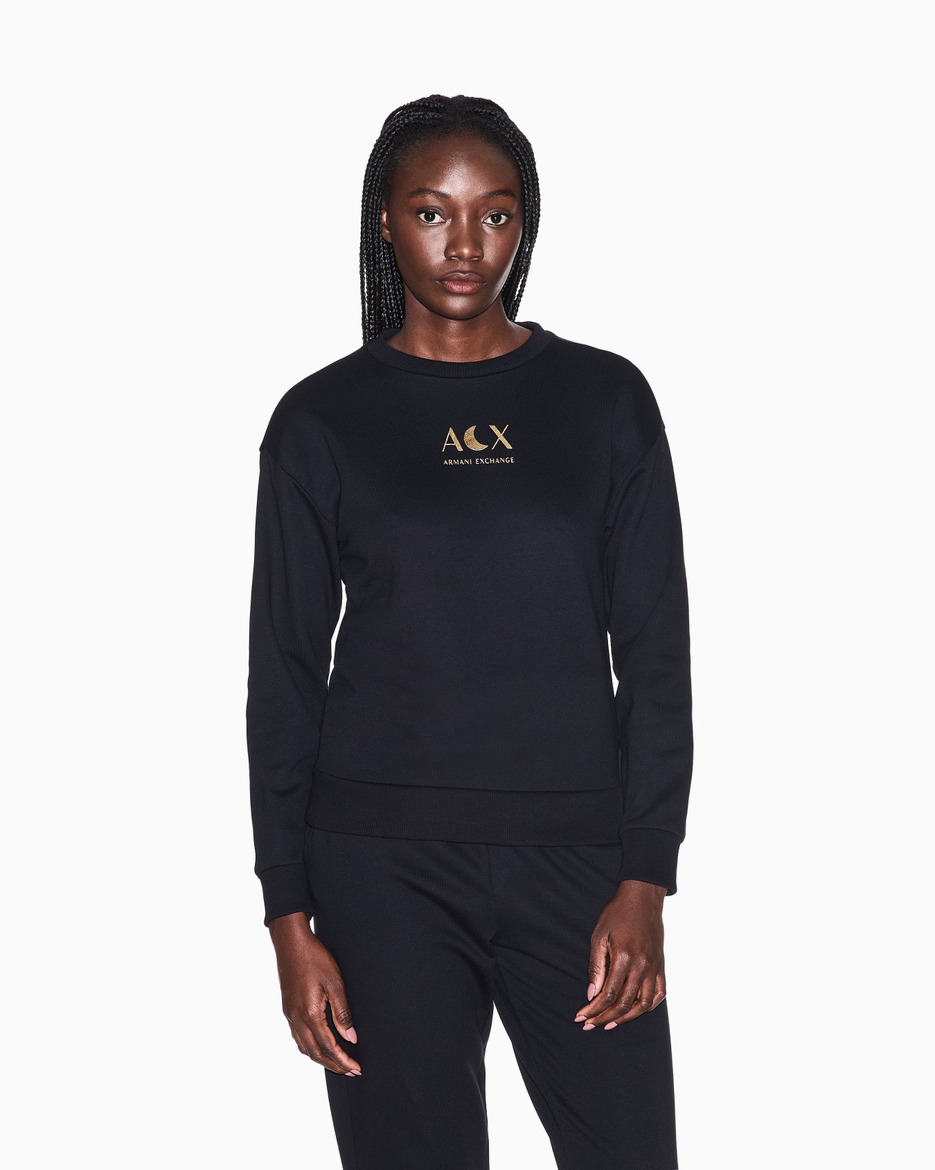 AXロゴ クルーネックスウェットプルオーバー スライドする 3