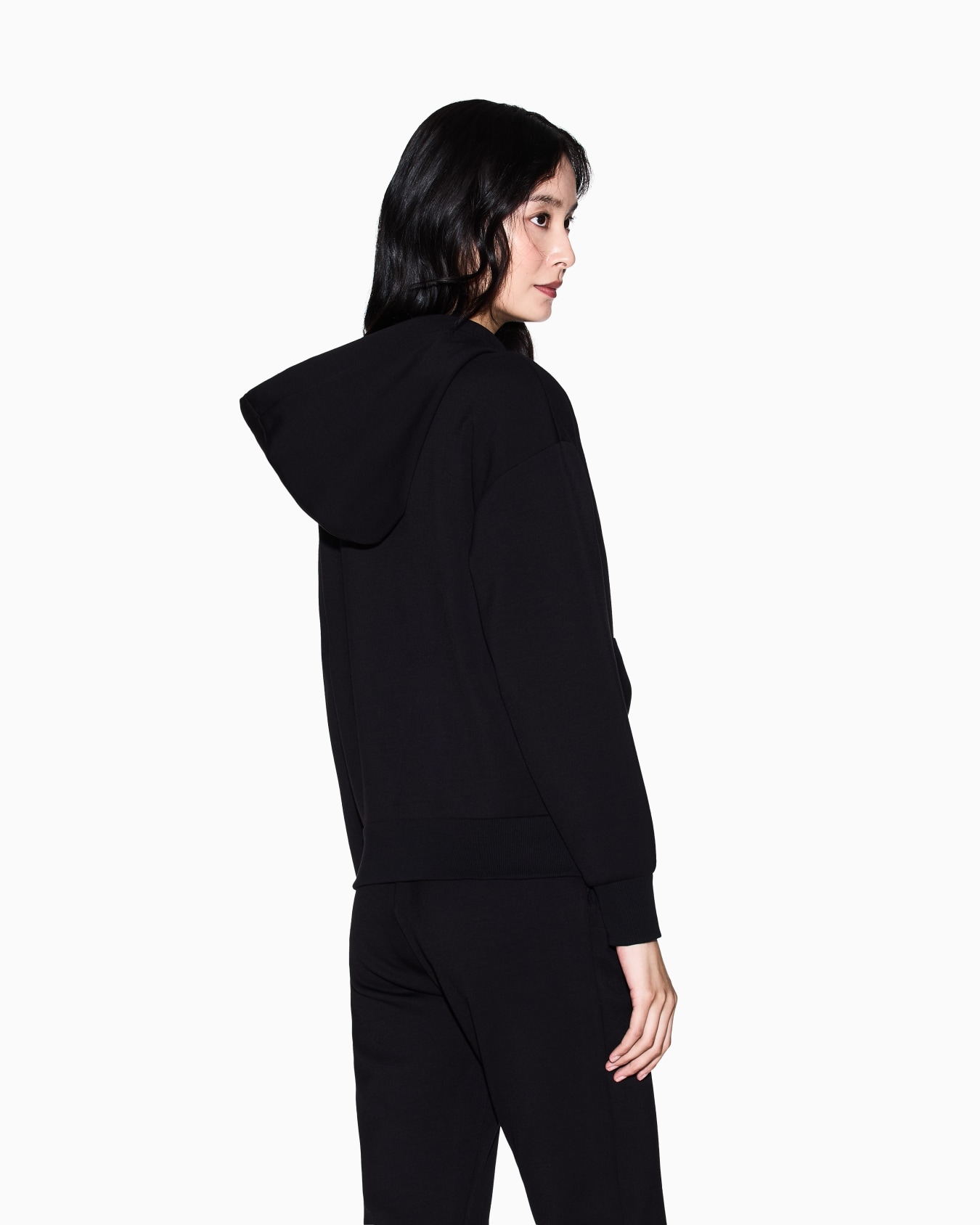 Zip-up fleece in mixed fabric Diapositiva 2