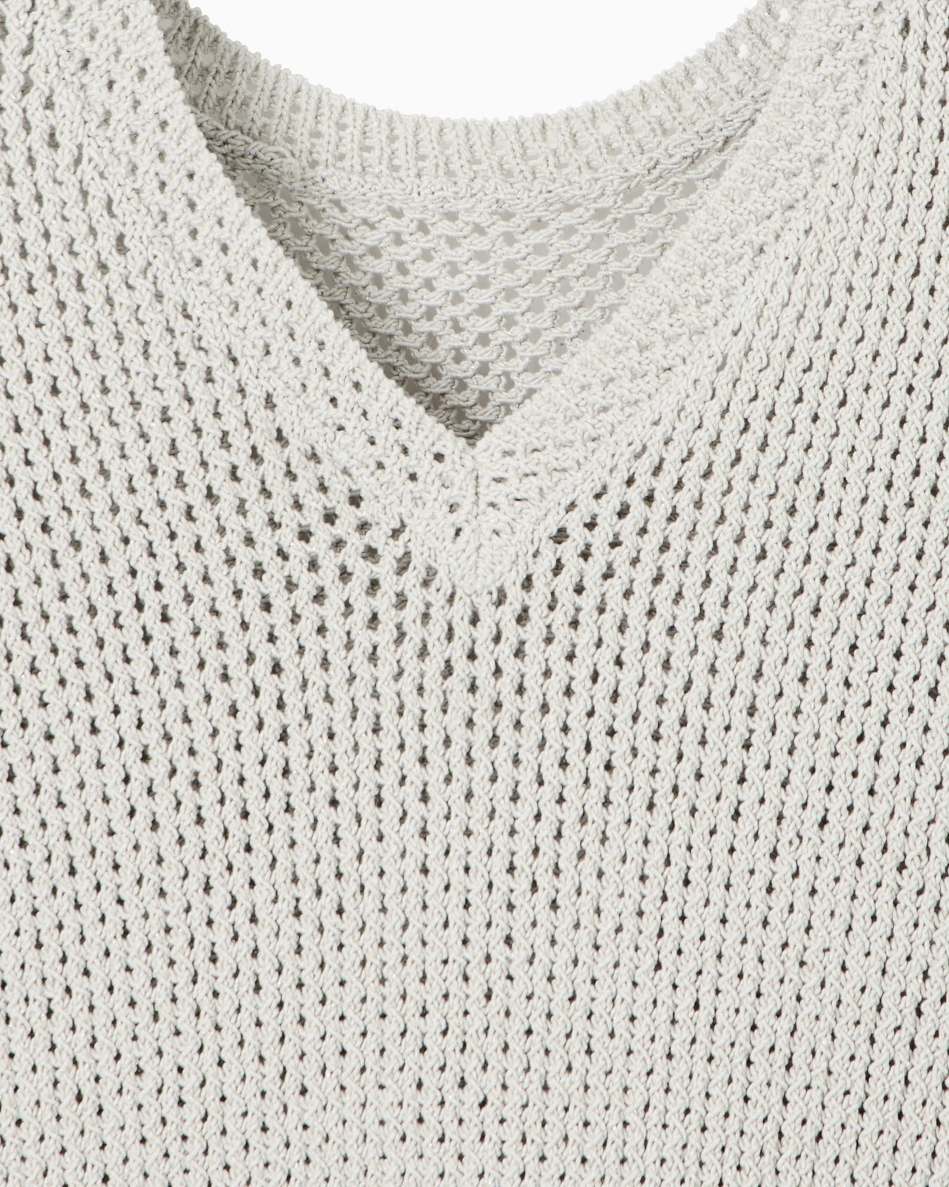 Metallic top with draped neckline Slide 3