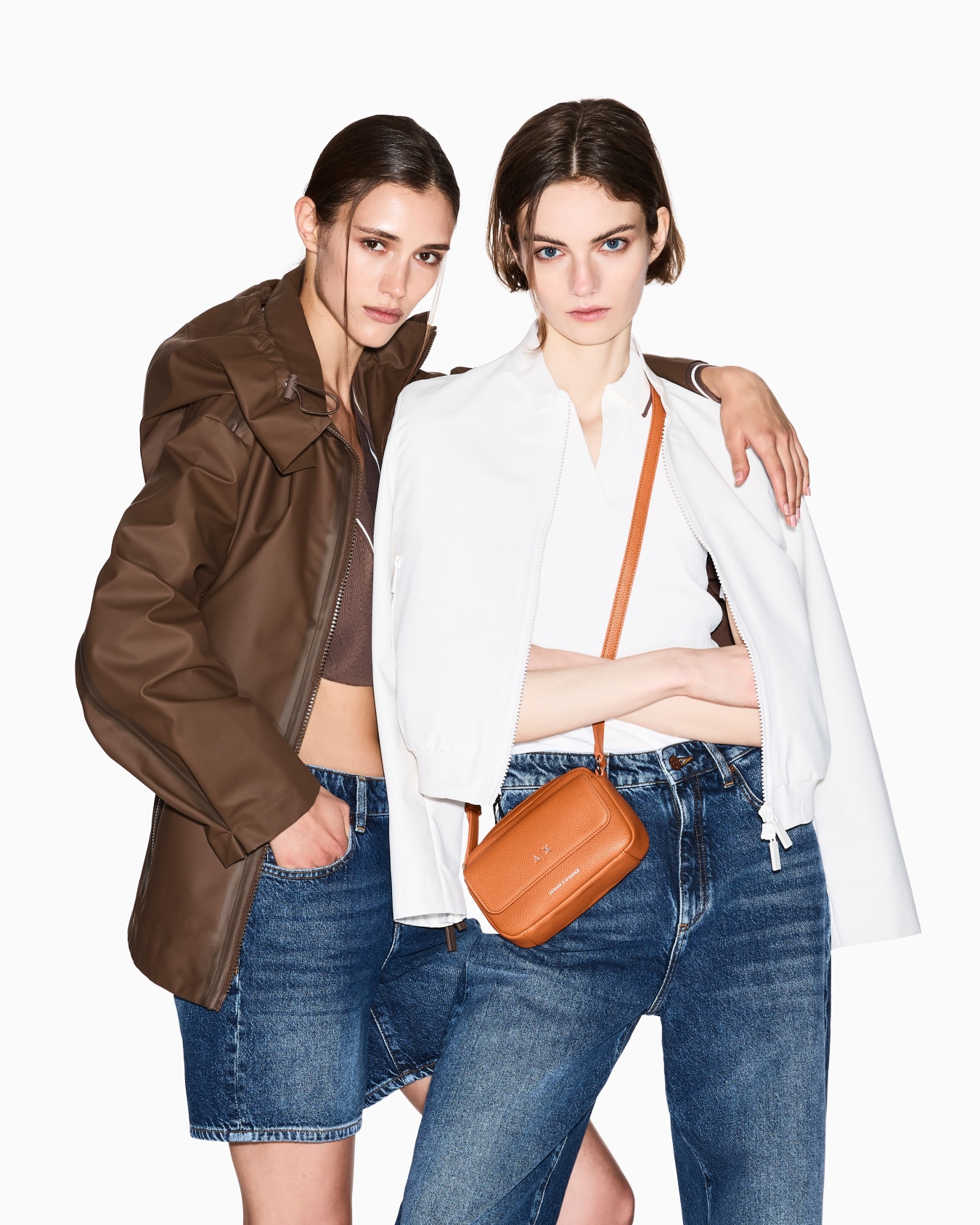 Vネックニットポロシャツ スライドする 2