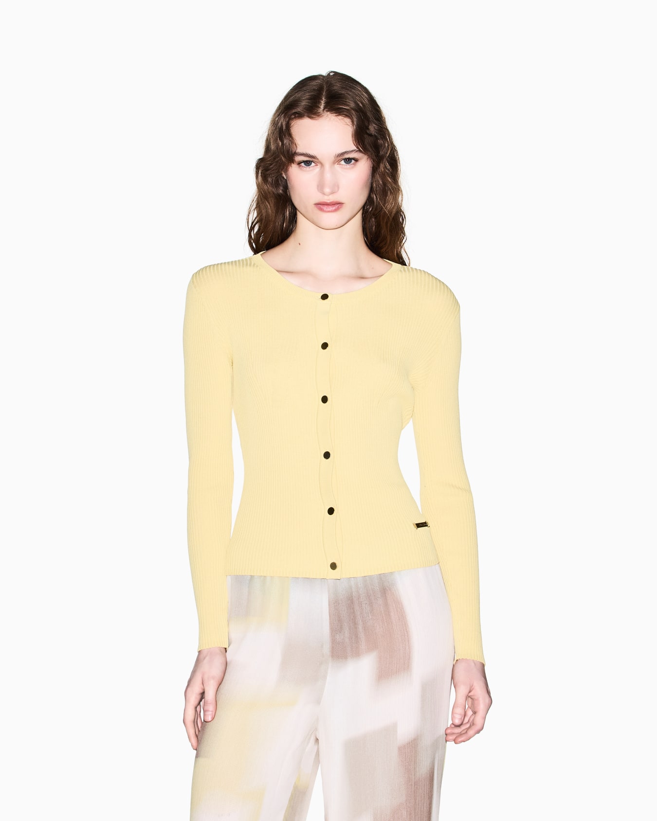 Cardigan in technical fabric Slide 3