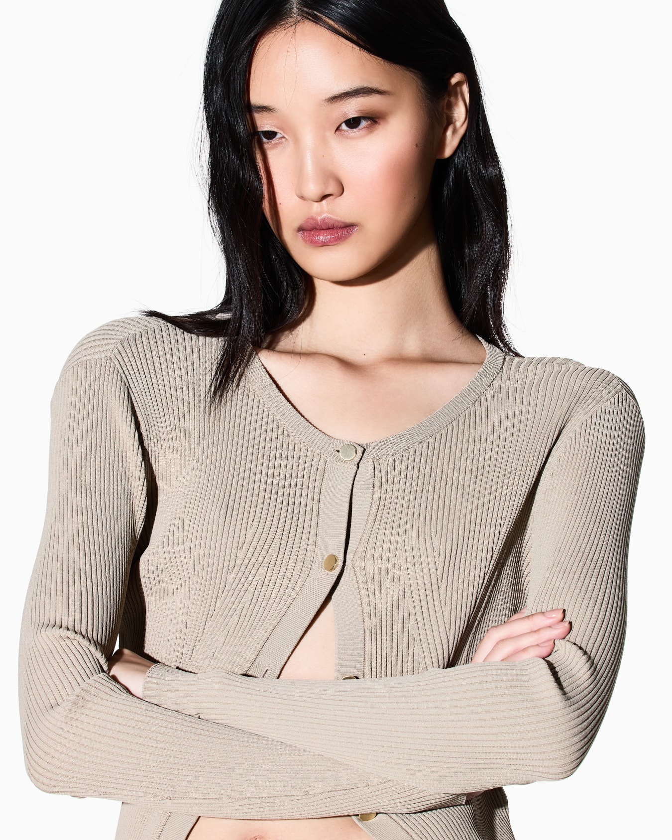 クルーネックニットカーディガン スライドする 4