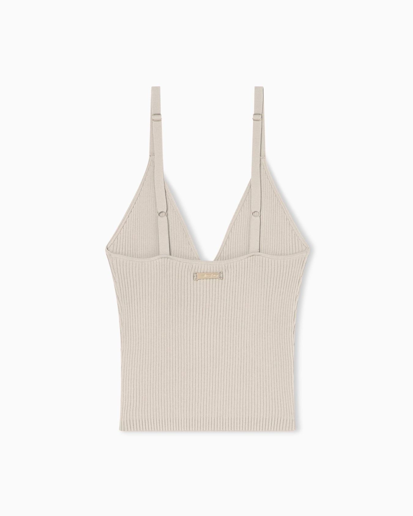 Vネックニットキャミソールトップ スライドする 2