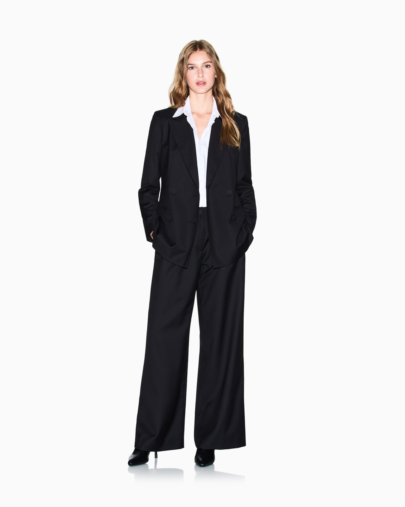 Pantaloni ampi con pinces in tessuto ASV Slide 1