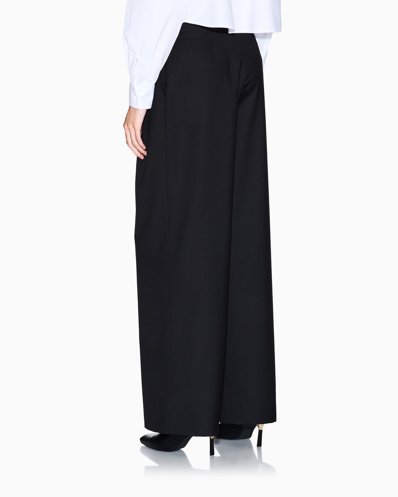 Pantaloni ampi con pinces in tessuto ASV Slide 2
