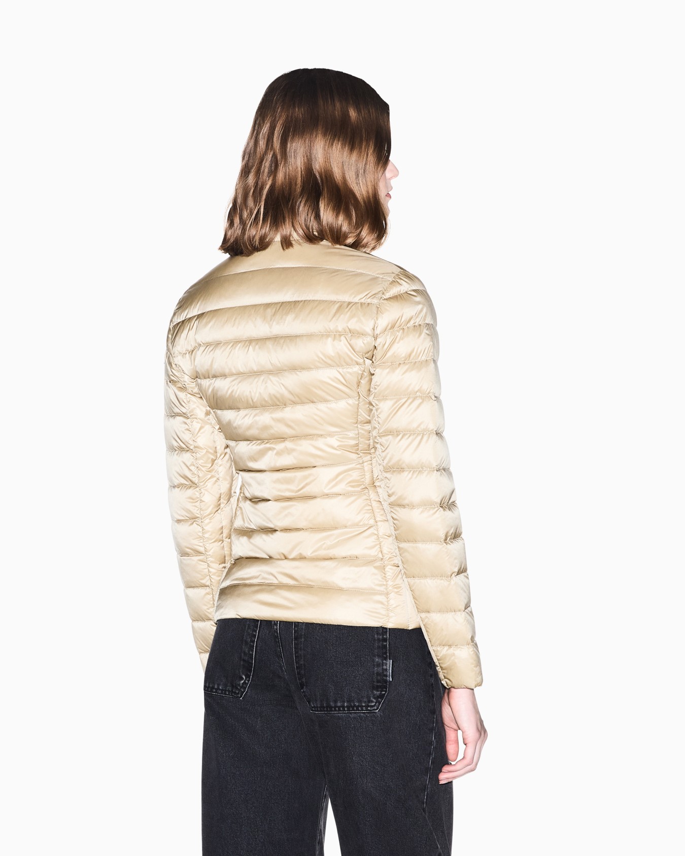 Down jacket slim fit in lightweight nylon Slide 5