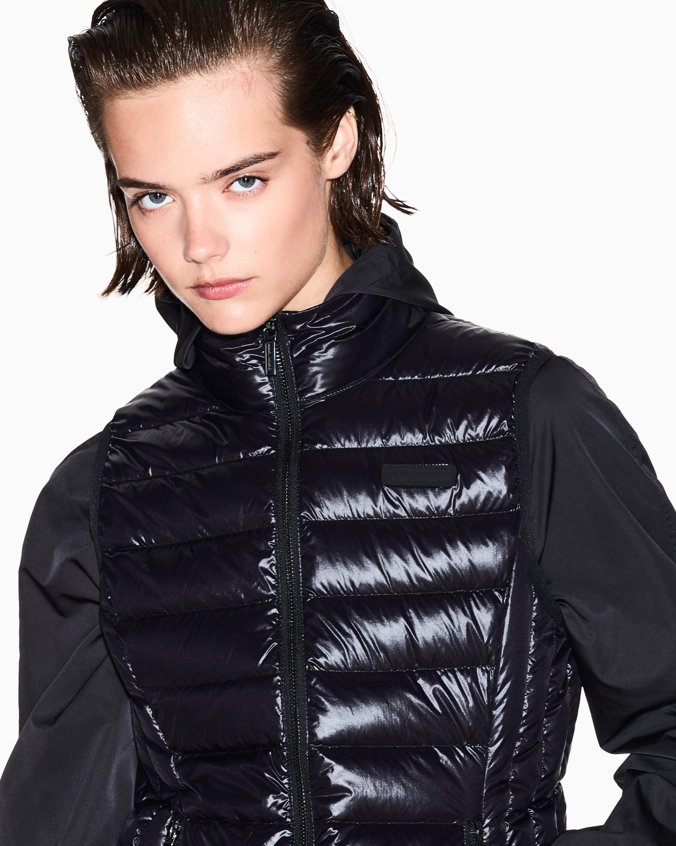 Quilted Nylon Sleeveless Down Jacket Slide 6