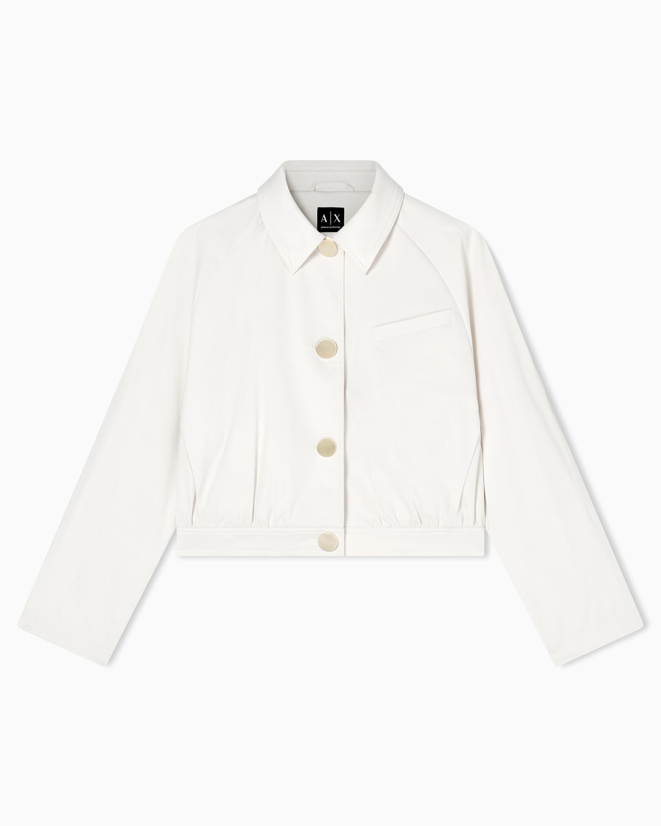 Satin fabric blouson Slide 0