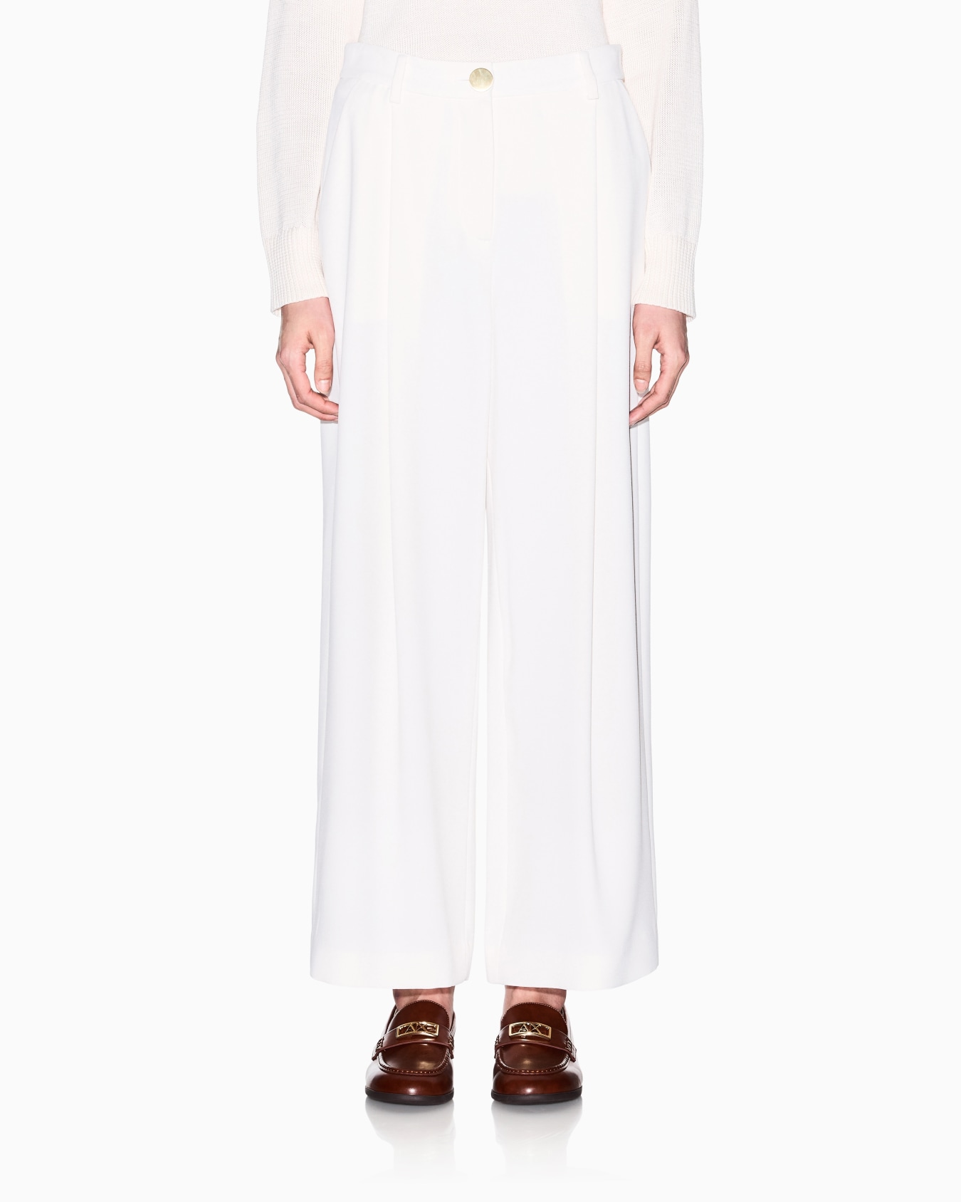 Pantaloni tessuto Fluidi in Crepe Leggera Slide 2