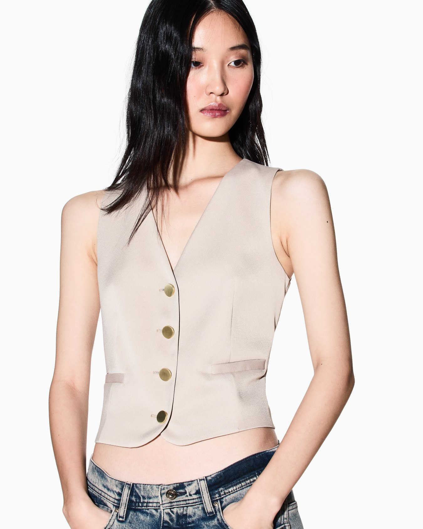 Waistcoats in mixed fabric Slide 4