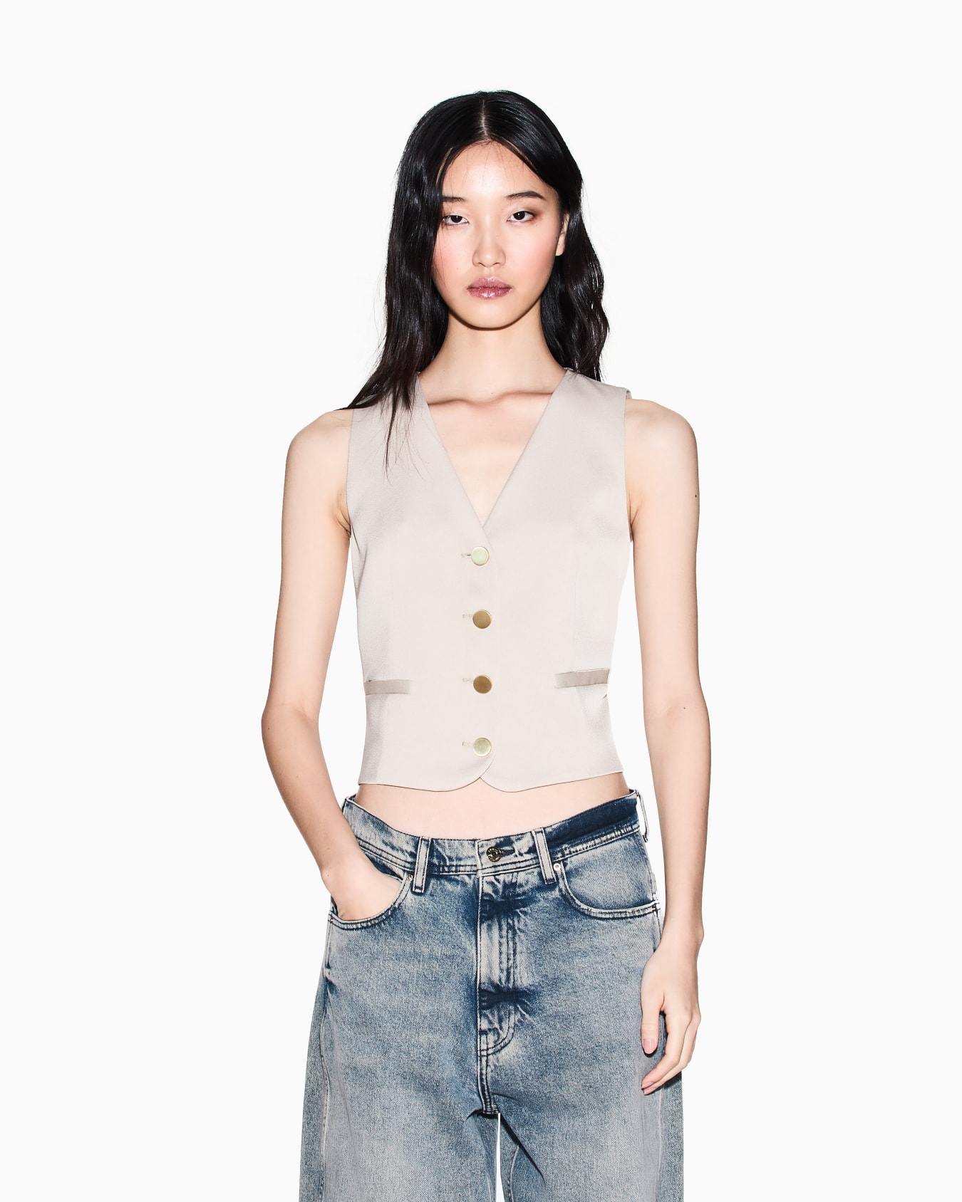 Waistcoats in mixed fabric Slide 3