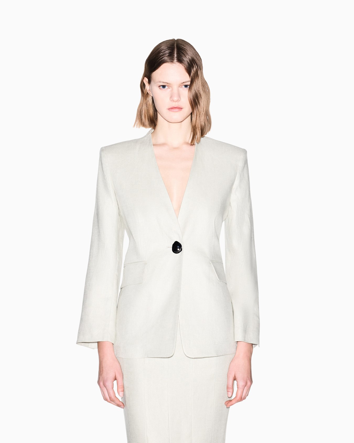  veste en sergé de lin Diapositive 2