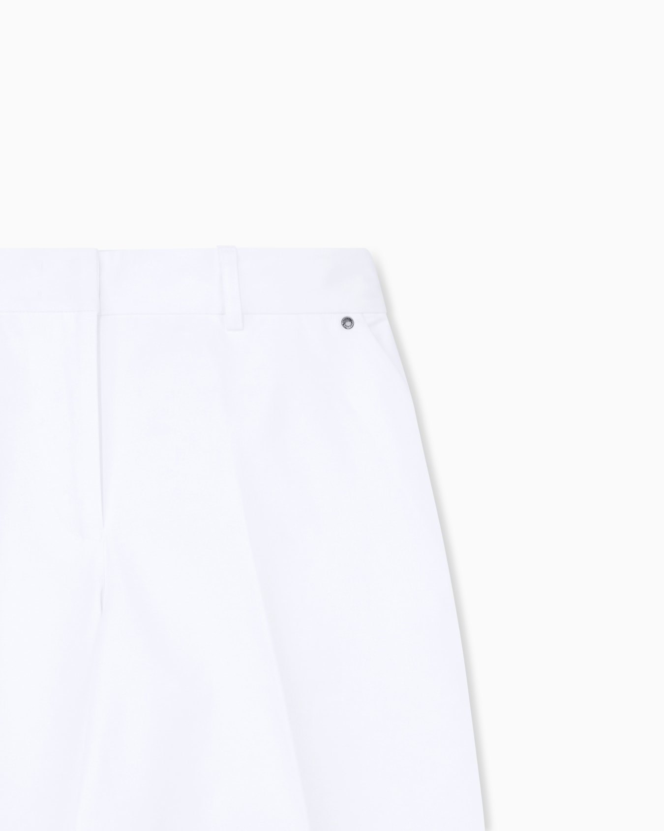 Pantaloni a palazzo in twill di cotone Slide 3