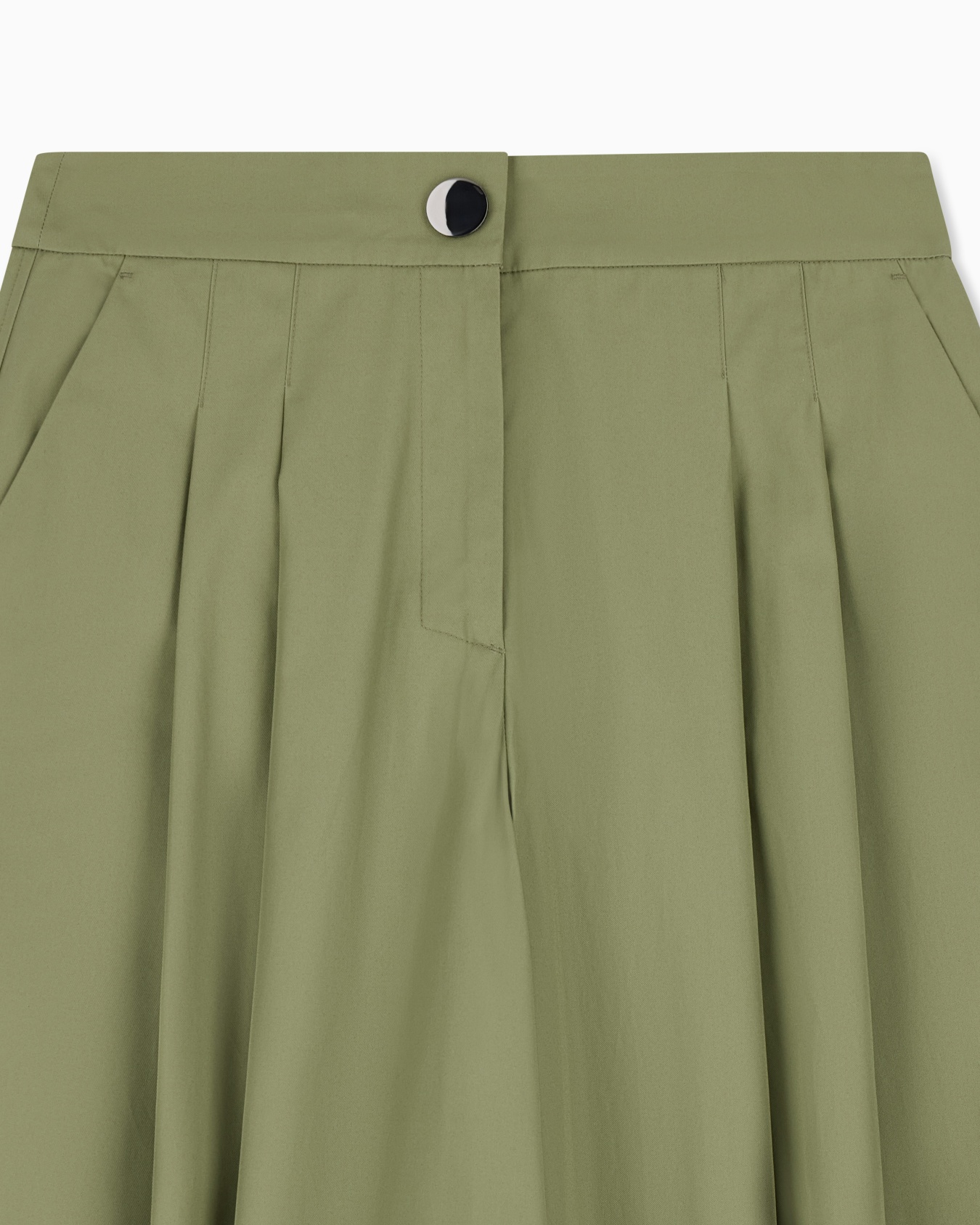 Cotton twill palazzo trousers Slide 3