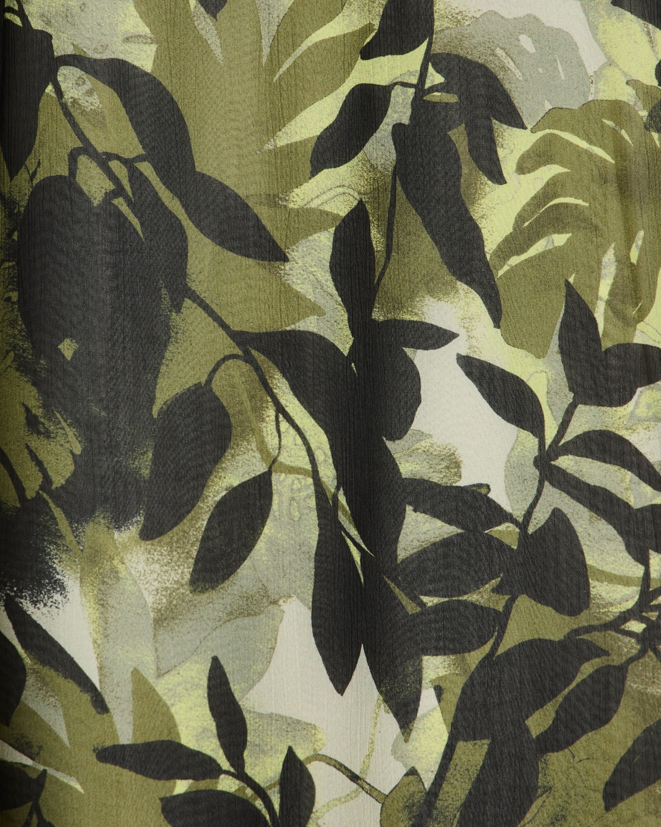 Short Ruffle and Crinkle Print Dress Diapositive 3