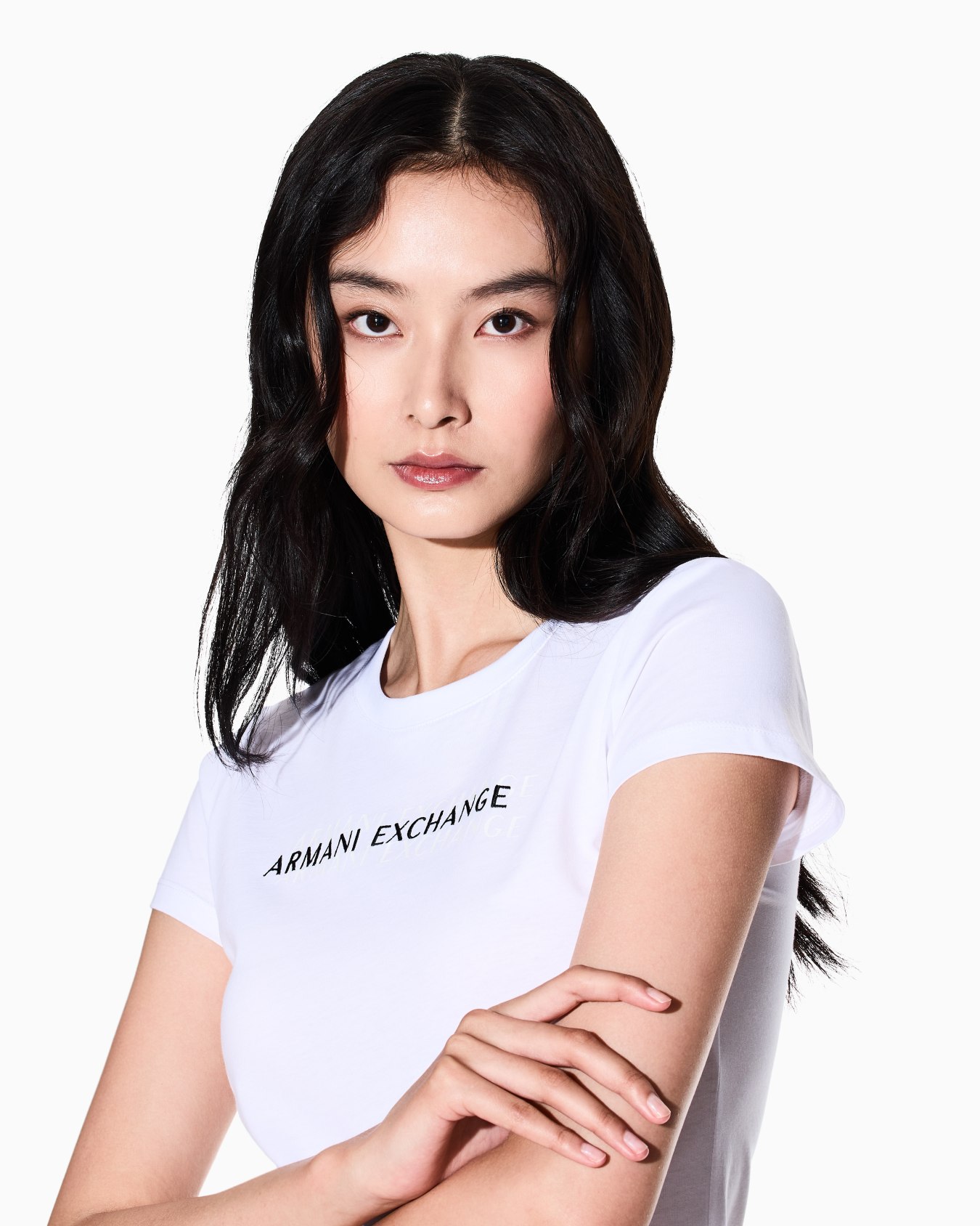 Slim Fit T-Shirt mit Logo-Schriftzug Folie 4