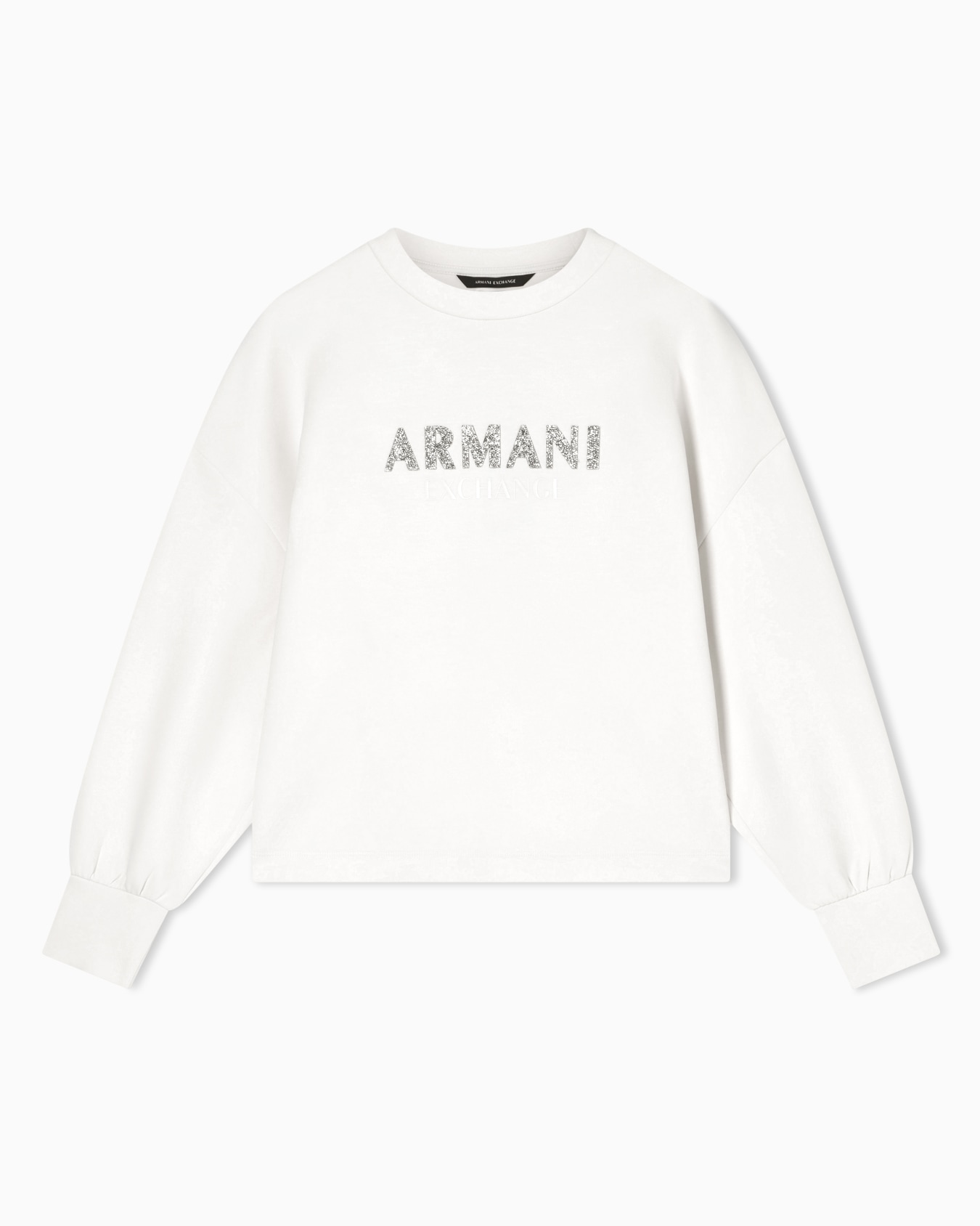 グリッターロゴ クルーネックスウェットプルオーバー スライドする 0