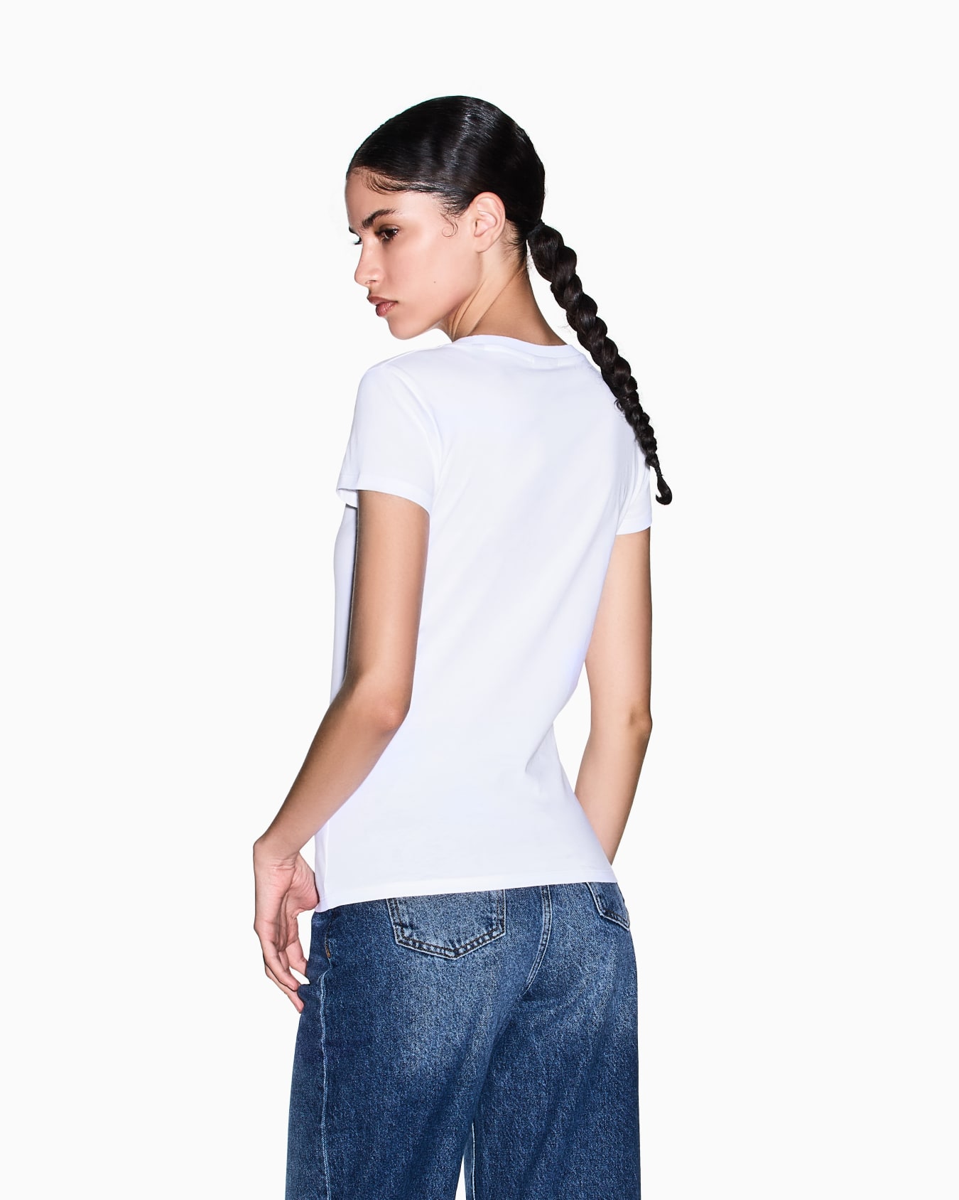 Slim fit Cotton T-shirt Diapositiva 2