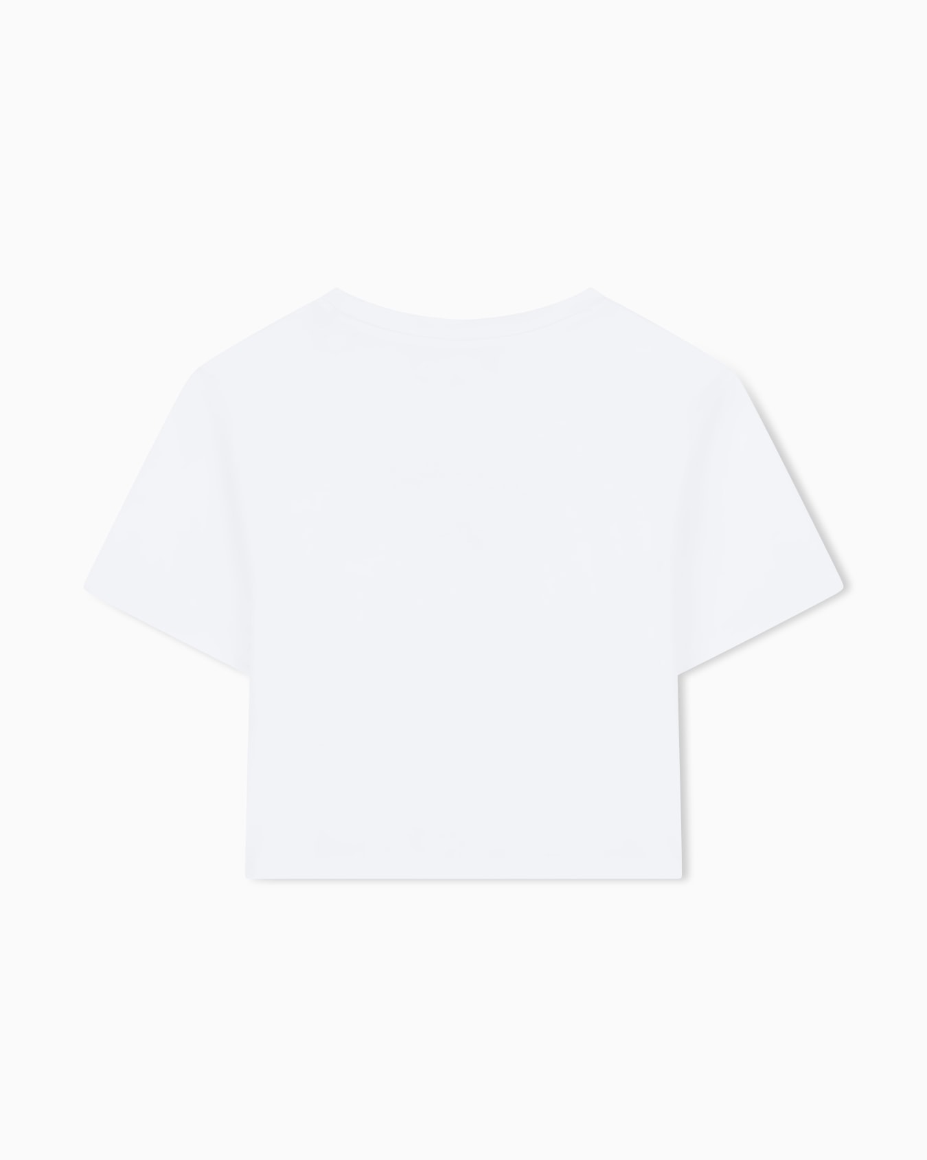 Cropped T-Shirt in Jersey di Cotone  Slide 2