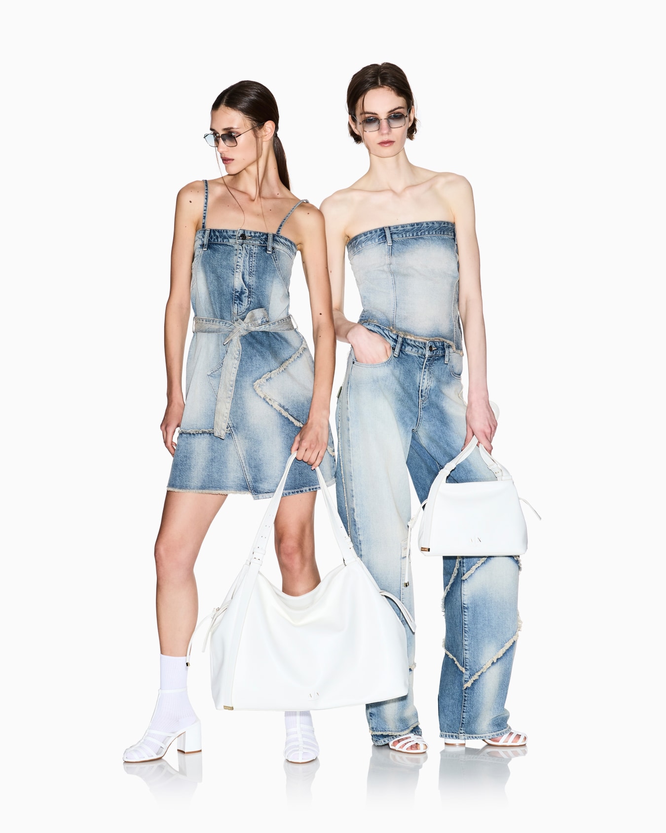 Used Effect Denim Top Slide 1