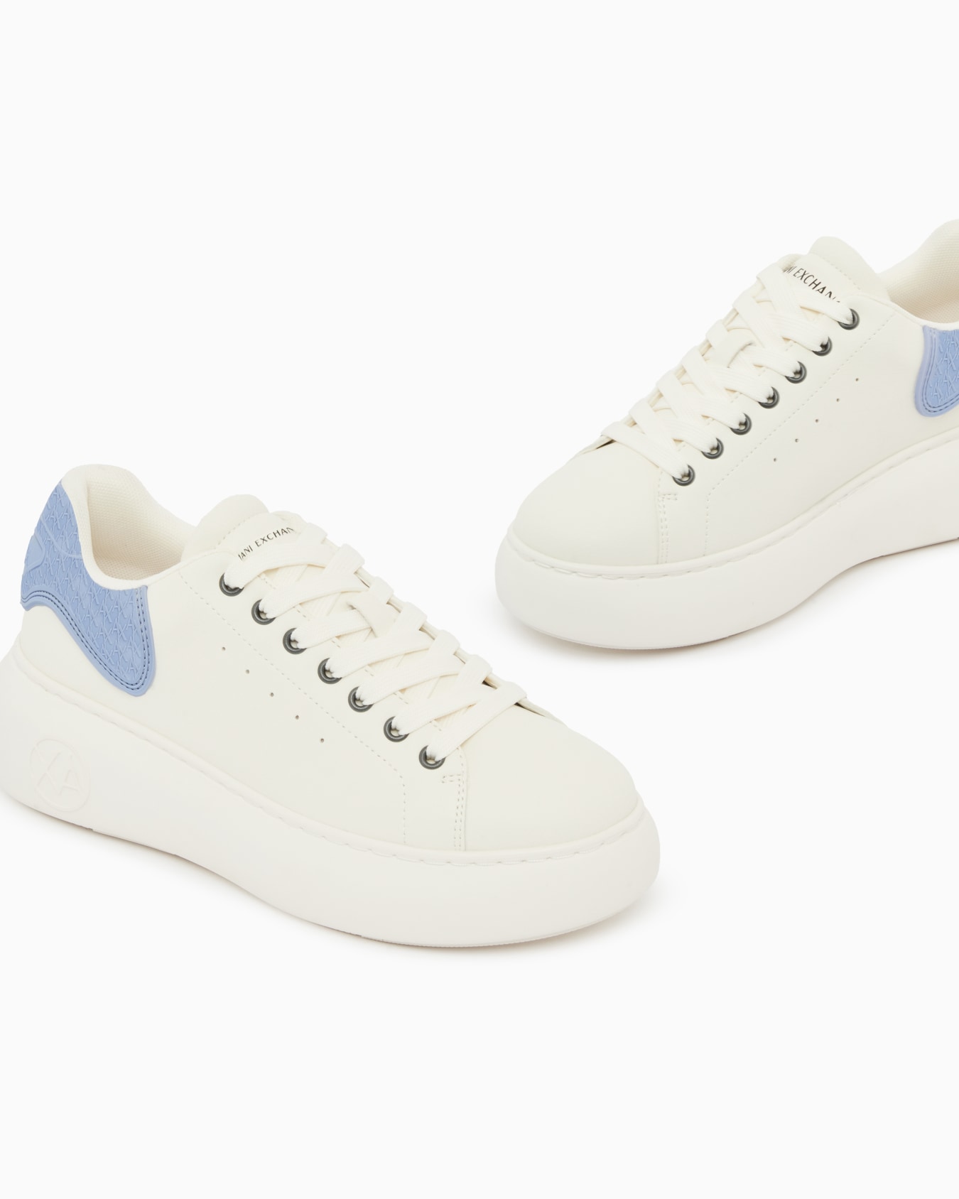 Vintage Effect Faux Leather Sneakers Slide 4