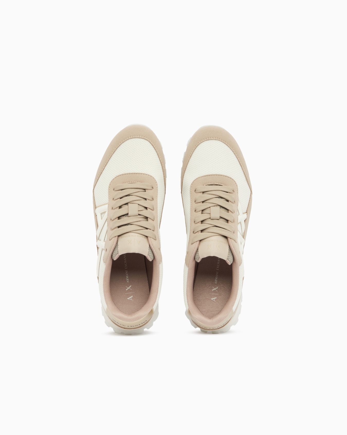 AXロゴ ミックスマテリアル レースアップスニーカー スライドする 2