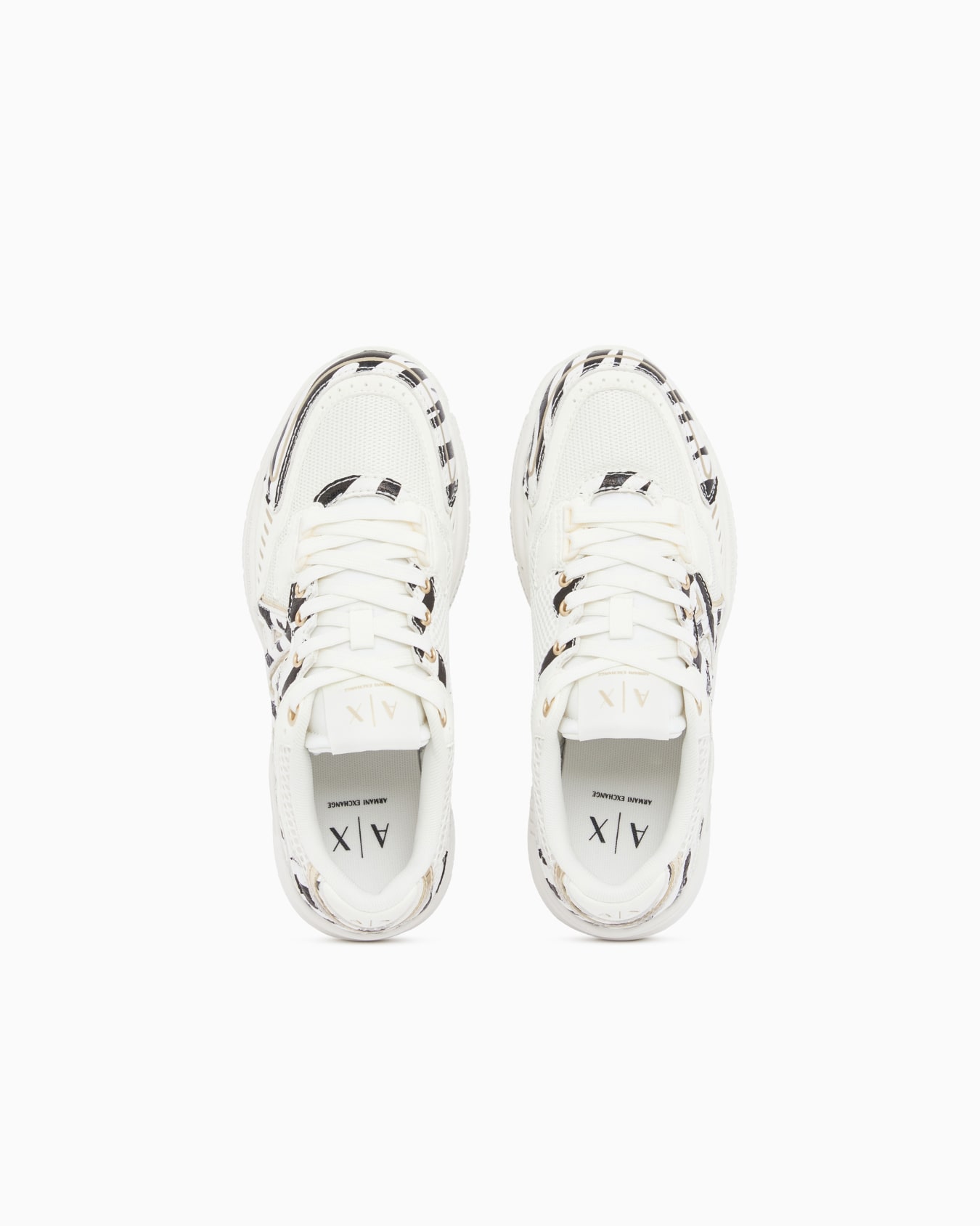Zapatillas de malla con estampado de cebra y suela gruesa Diapositiva 1