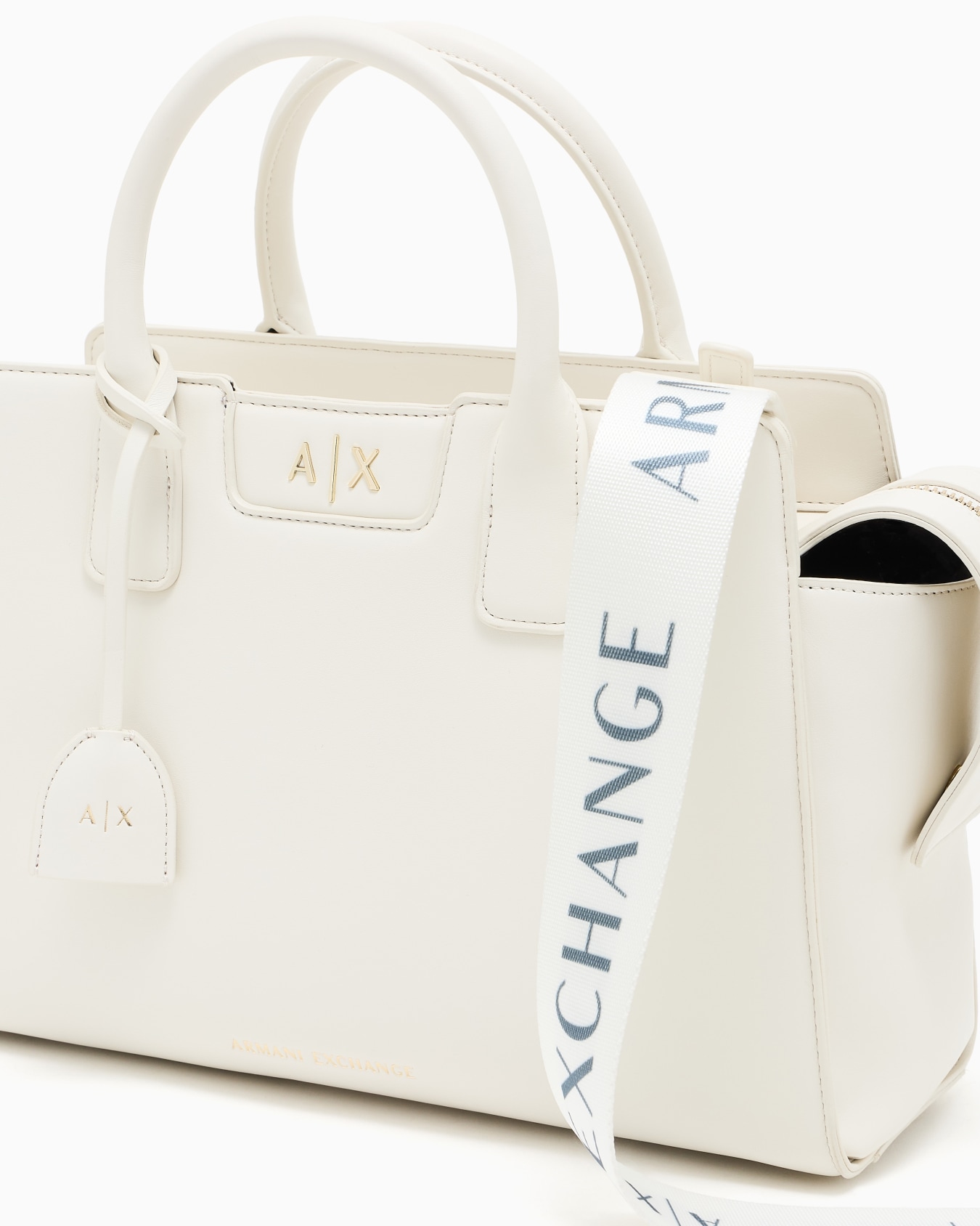 AXロゴ トラペゾイドハンドバッグ スライドする 4