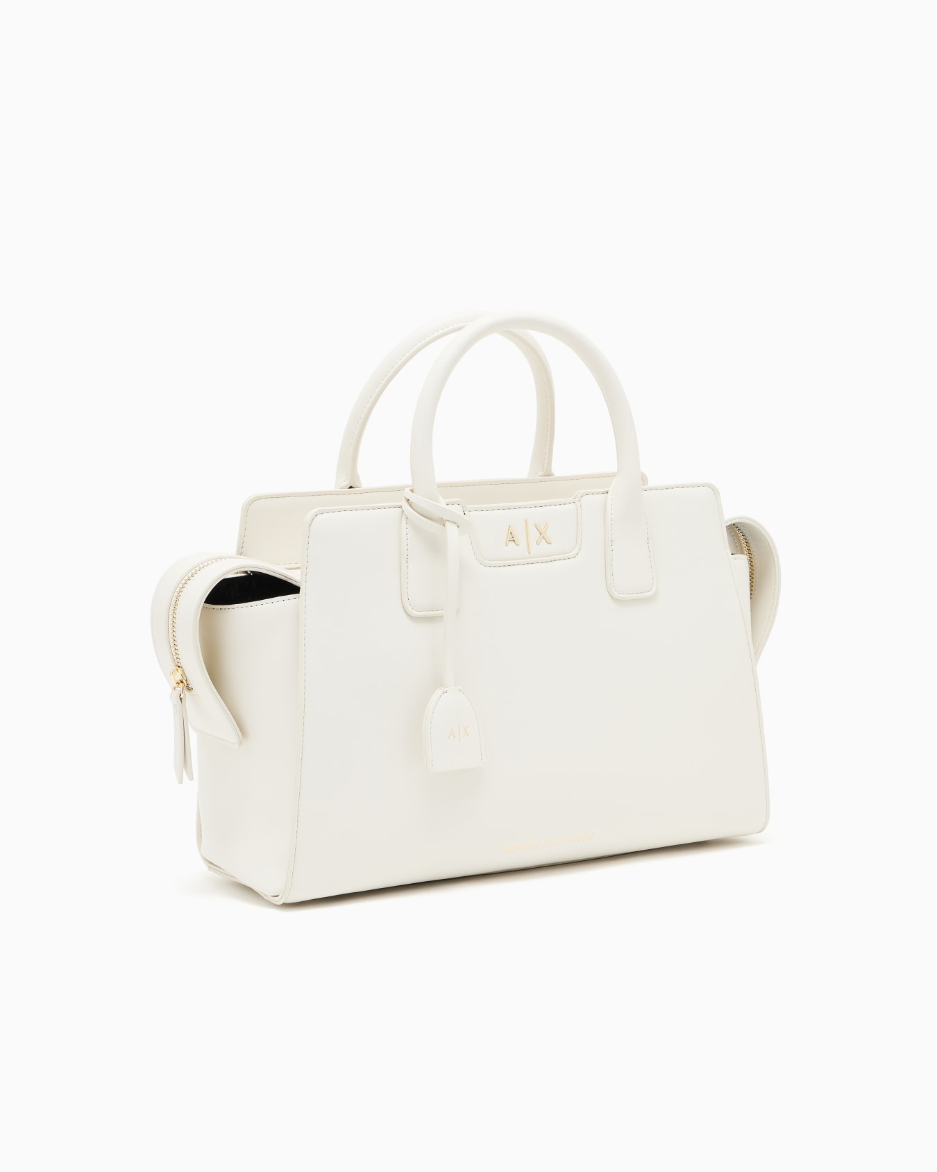 AXロゴ トラペゾイドハンドバッグ スライドする 1