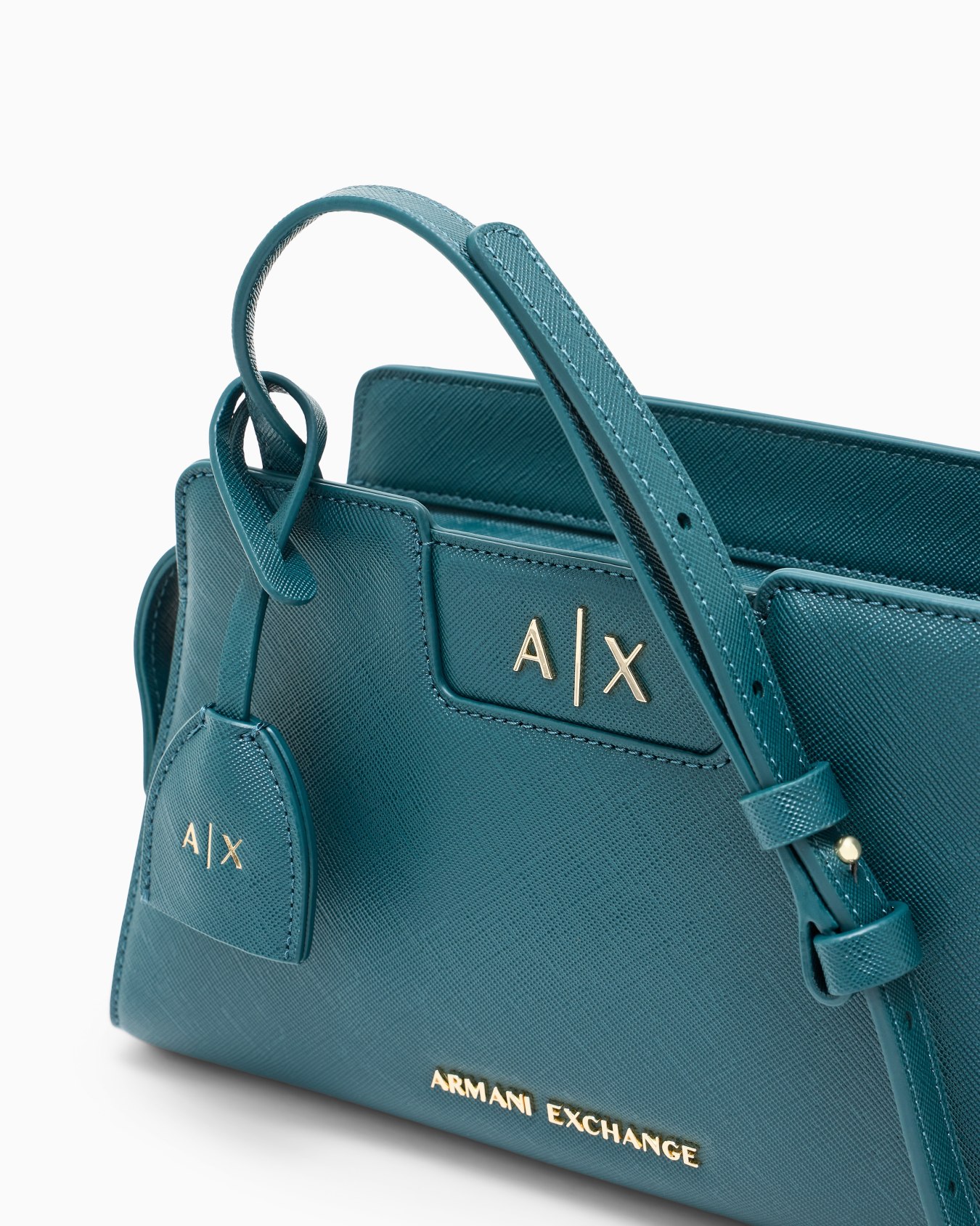 Crossbody messenger bag with outside coating Slide 4