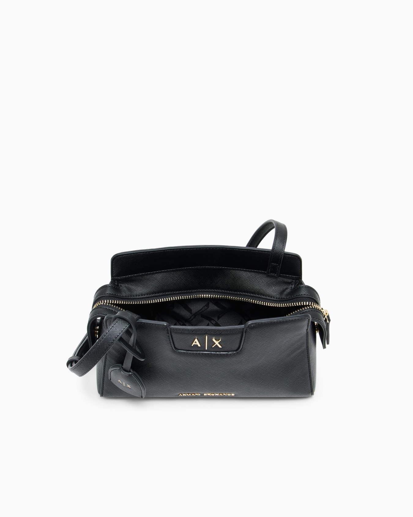 Sac bandoulière finition texturée fermeture zippée Diapositive 3