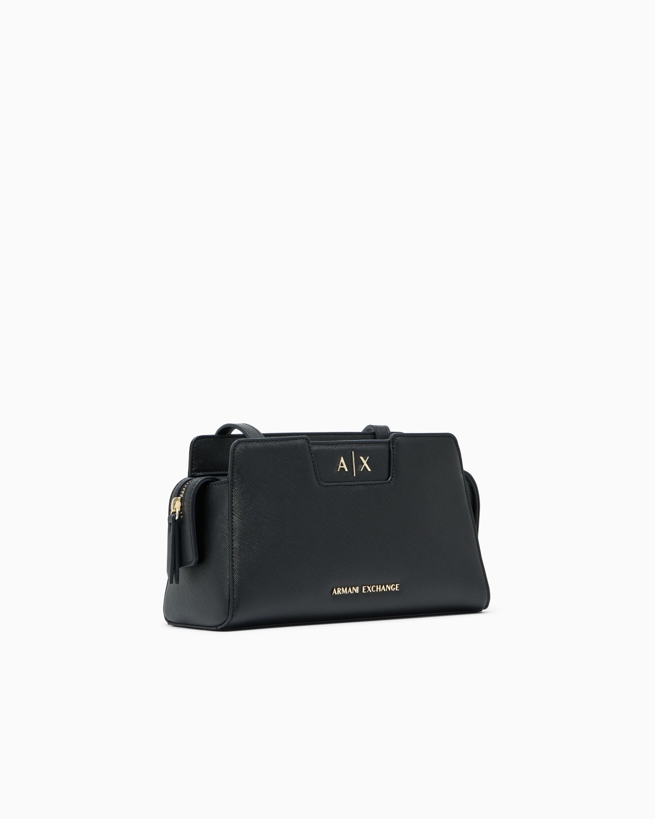 Sac bandoulière finition texturée fermeture zippée Diapositive 1