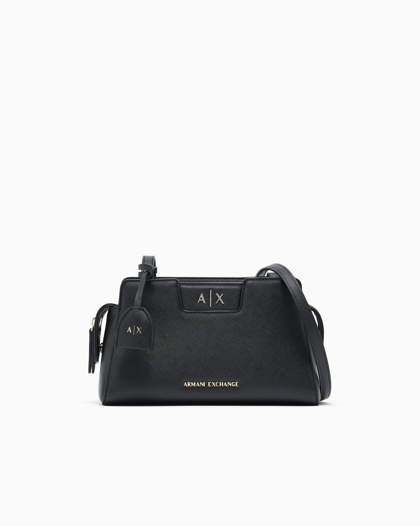 Sac bandoulière finition texturée fermeture zippée Diapositive 0