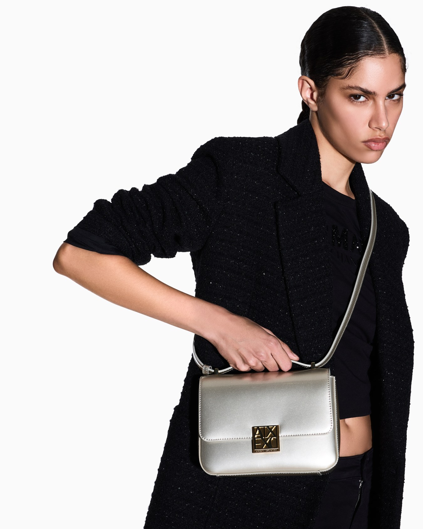 Crossbody bag in technical fabric Diapositiva 5