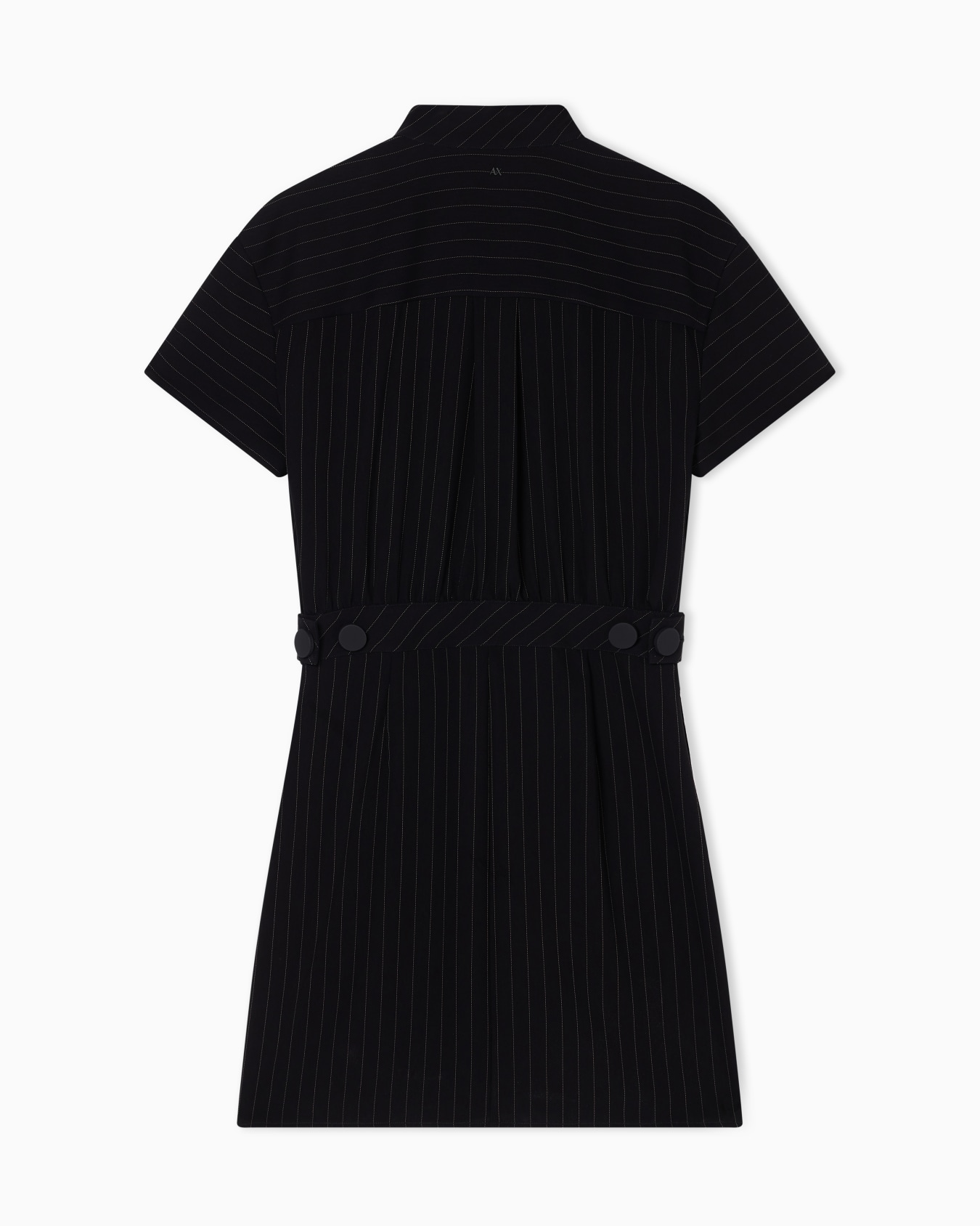 ピンストライプ シャツドレス スライドする 1