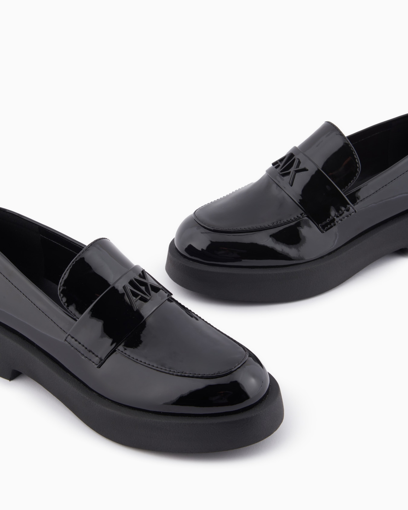 AXロゴ チャンキーソールローファー スライドする 4