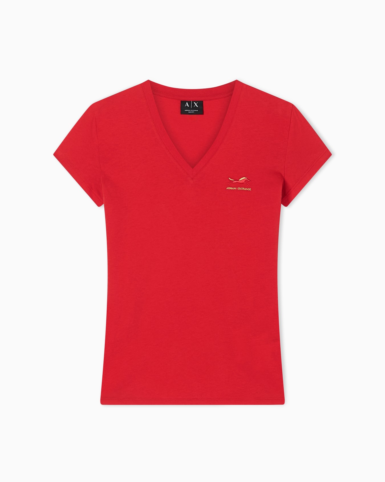 Slim fit Cotton T-shirt Slide 0