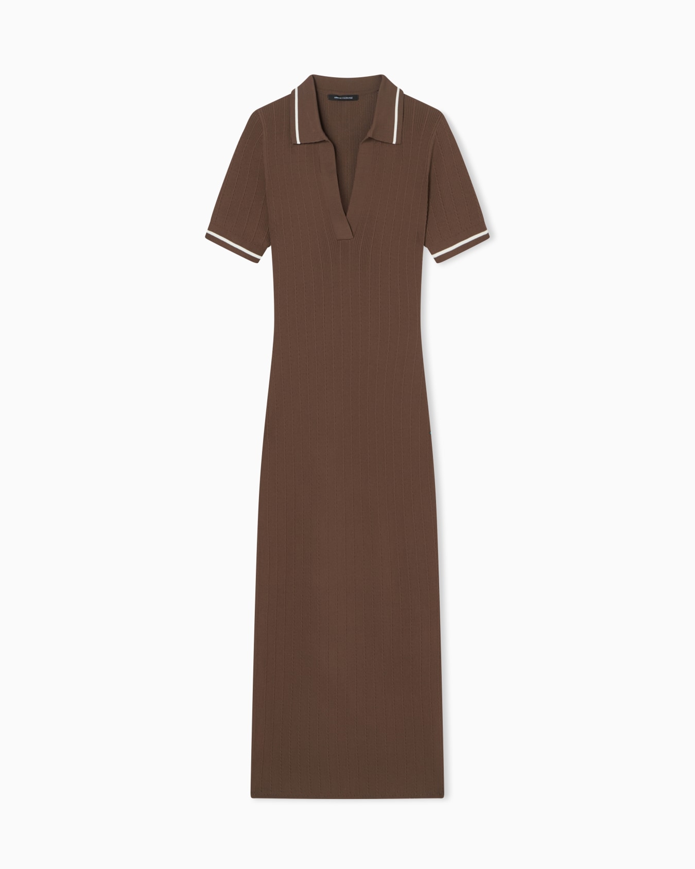 ポロカラー ニットドレス スライドする 0