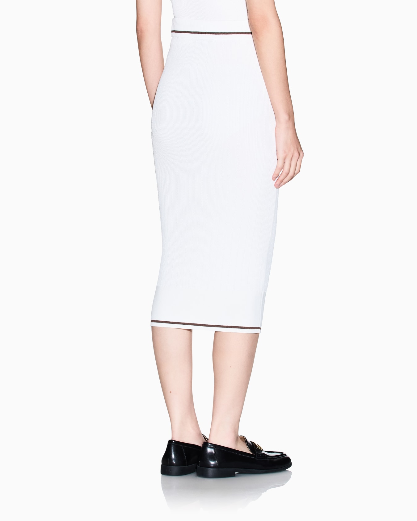 Midi skirt in technical fabric Slide 2