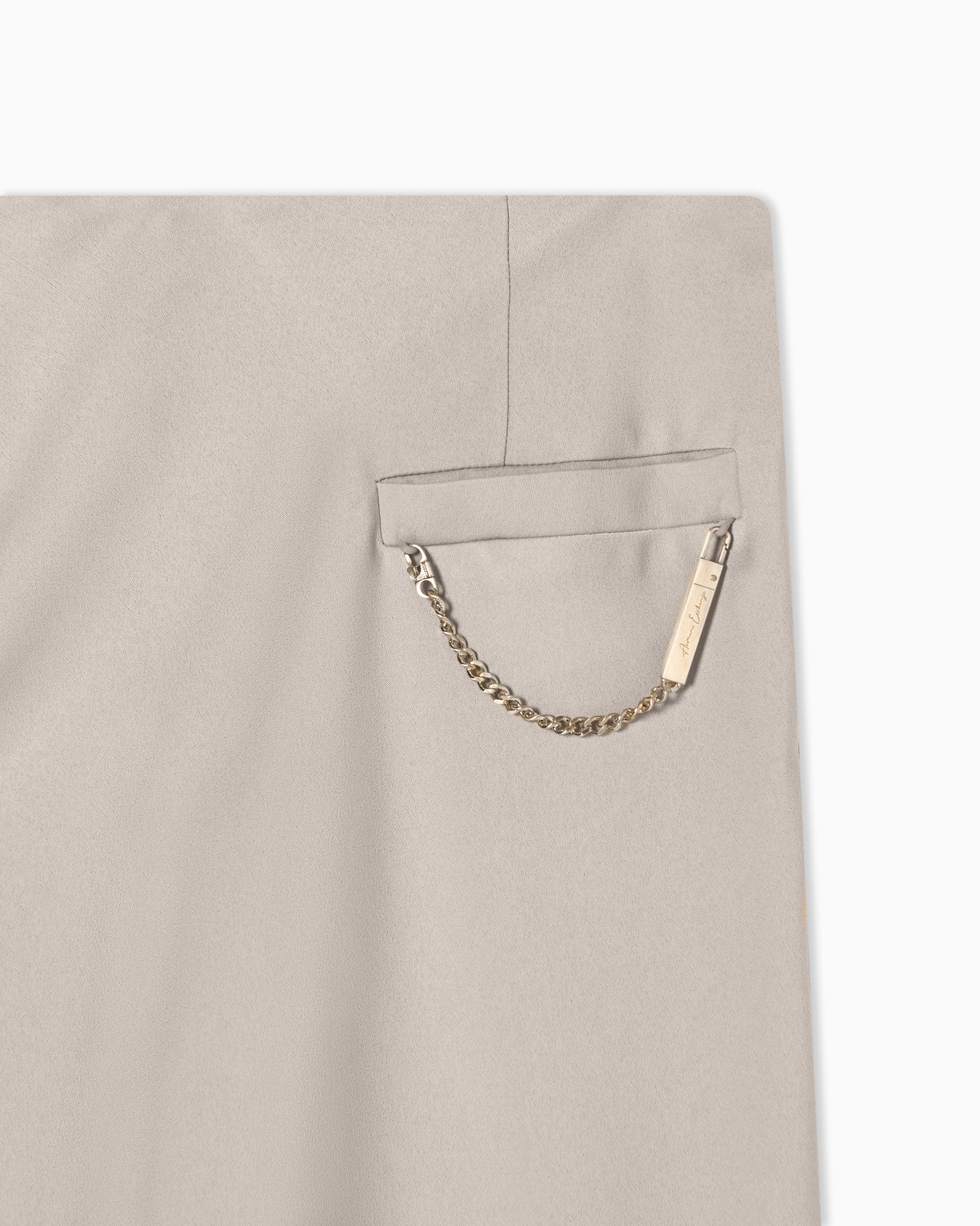 Long skirt in mixed fabric Diapositive 3