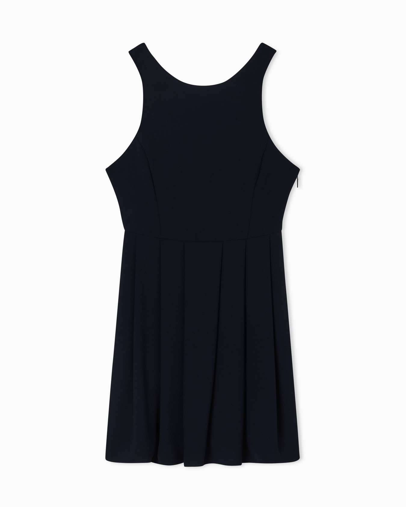 Short dress in mixed fabric Diapositive 0