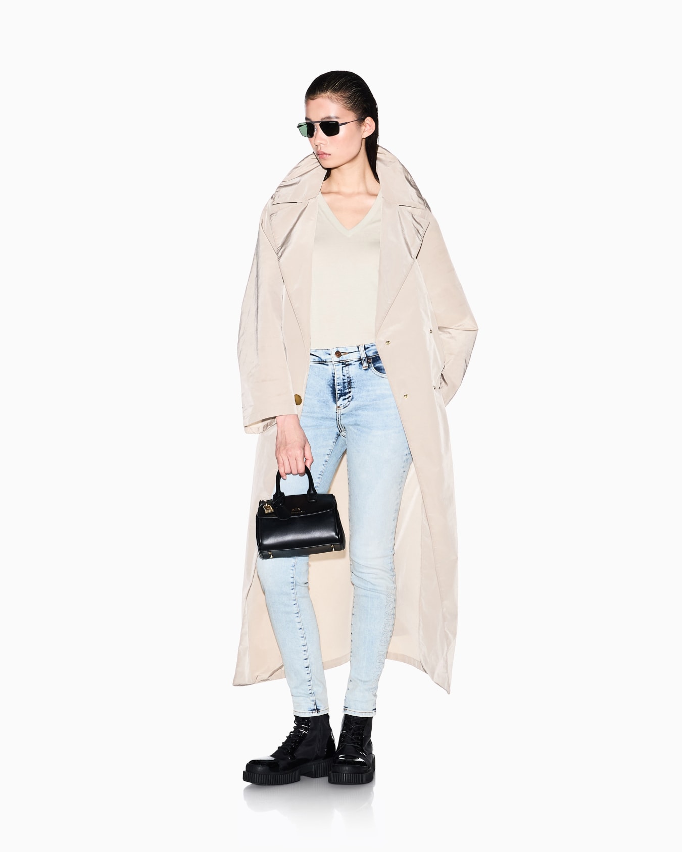 T-Shirt Slim Fit in Jersey di Cotone  Slide 1