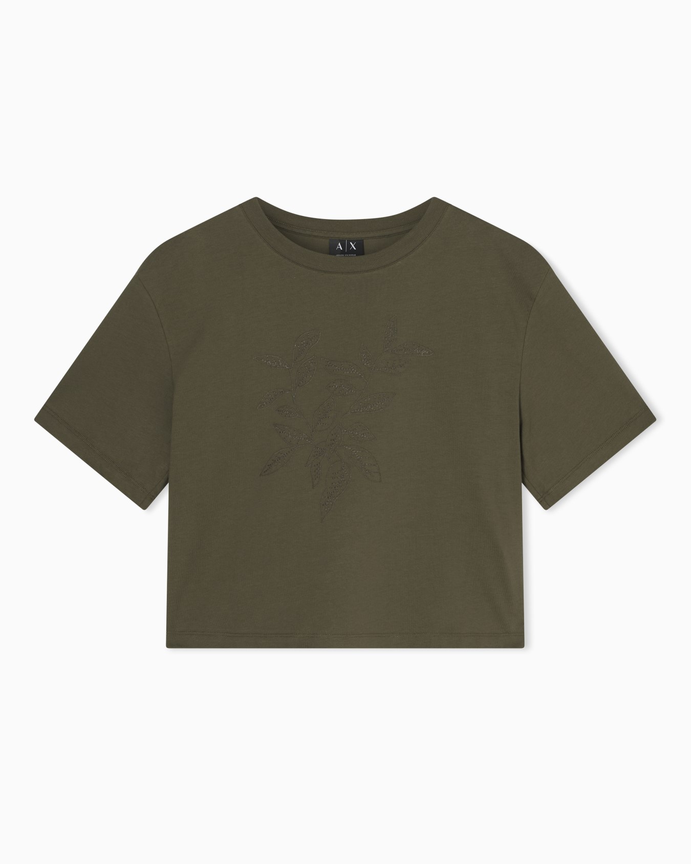 Cropped jersey t-shirt Slide 0