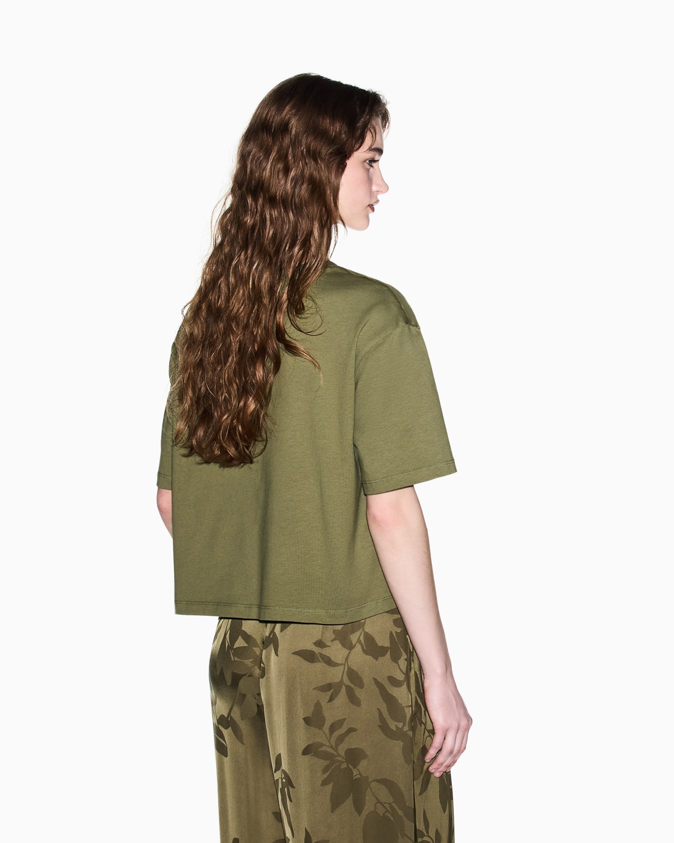 Cropped jersey t-shirt Slide 2